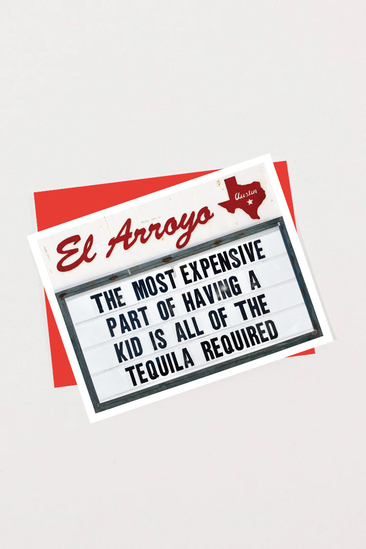 Greeting Card - TEQUILA REQUIRED - Blank Inside