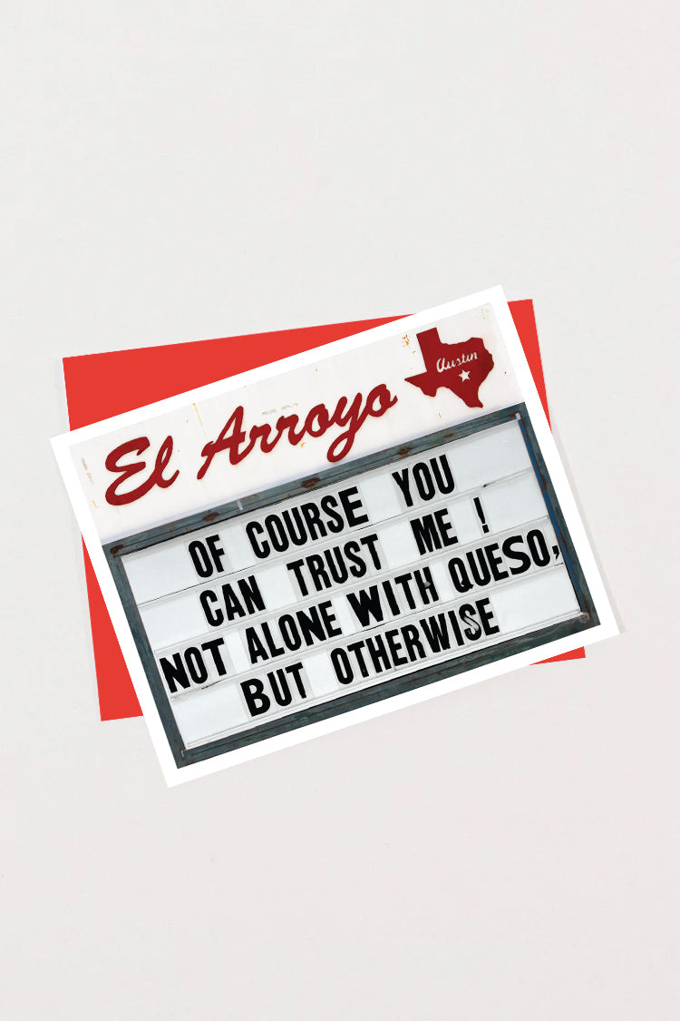 Greeting Card - TRUST ME - Blank Inside