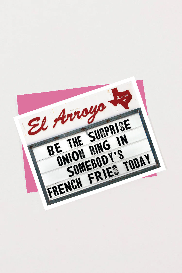 Greeting Card - FRENCH FRIES - Blank Inside