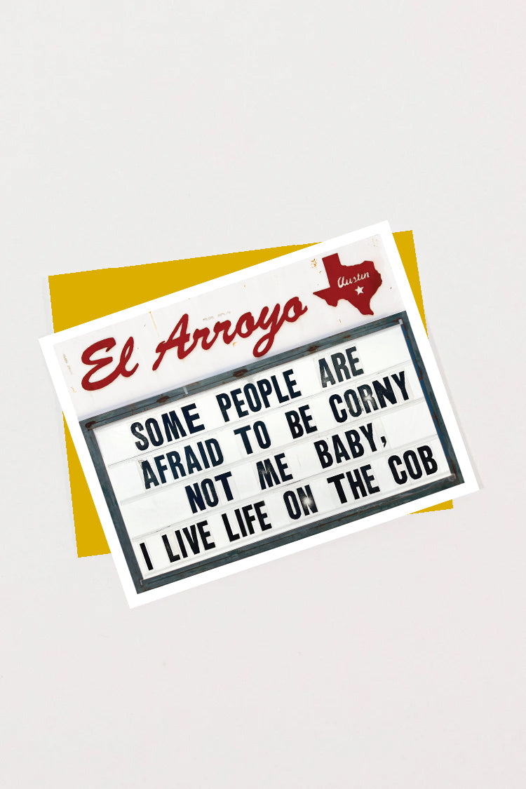 Greeting Card - ON THE COB - Blank Inside