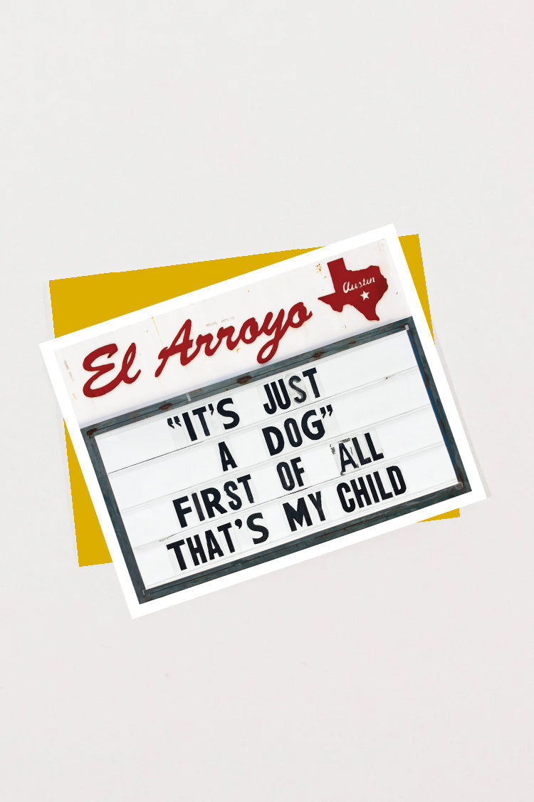 Greeting Card - JUST A DOG - Blank Inside