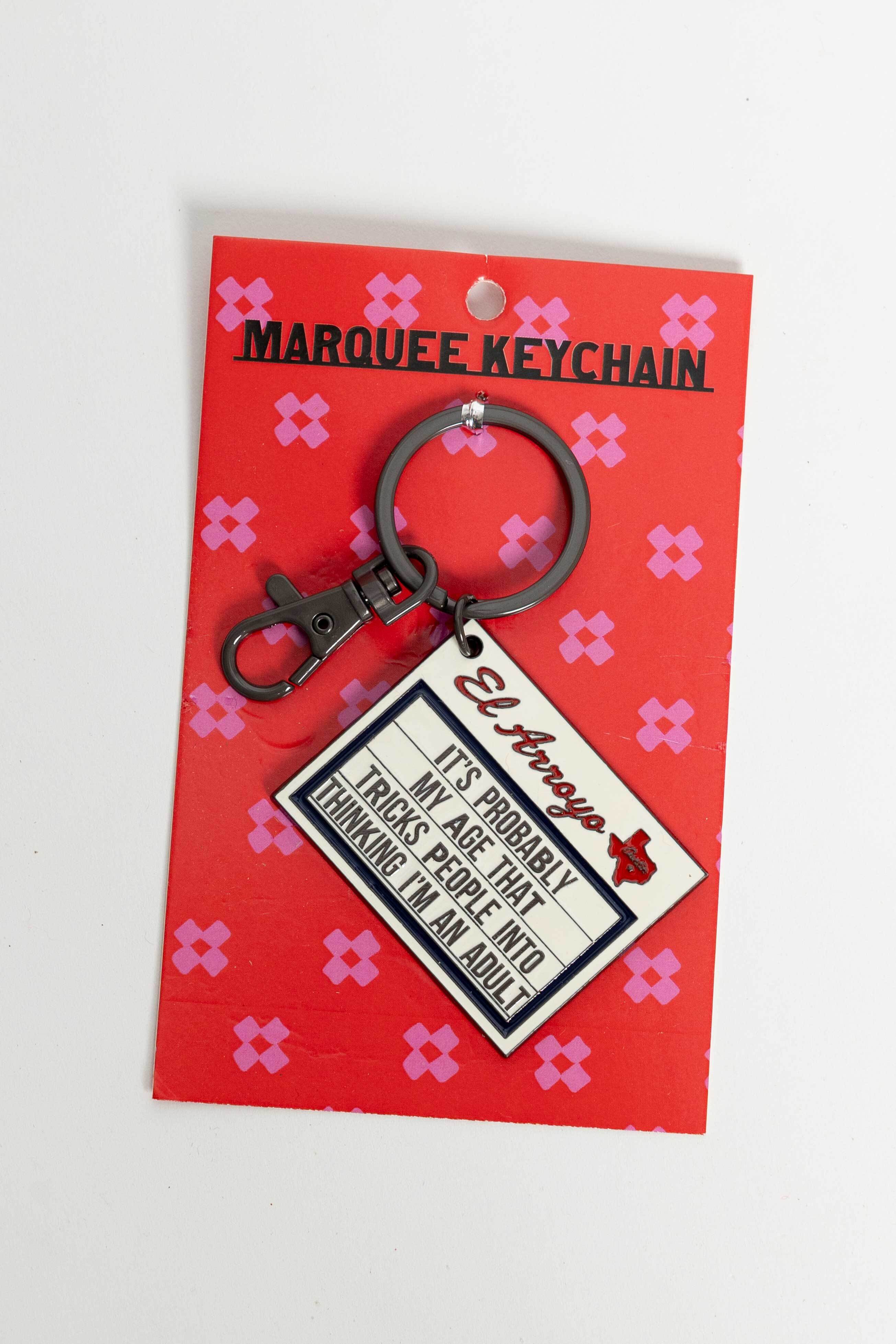Marquee Keychain - My Age