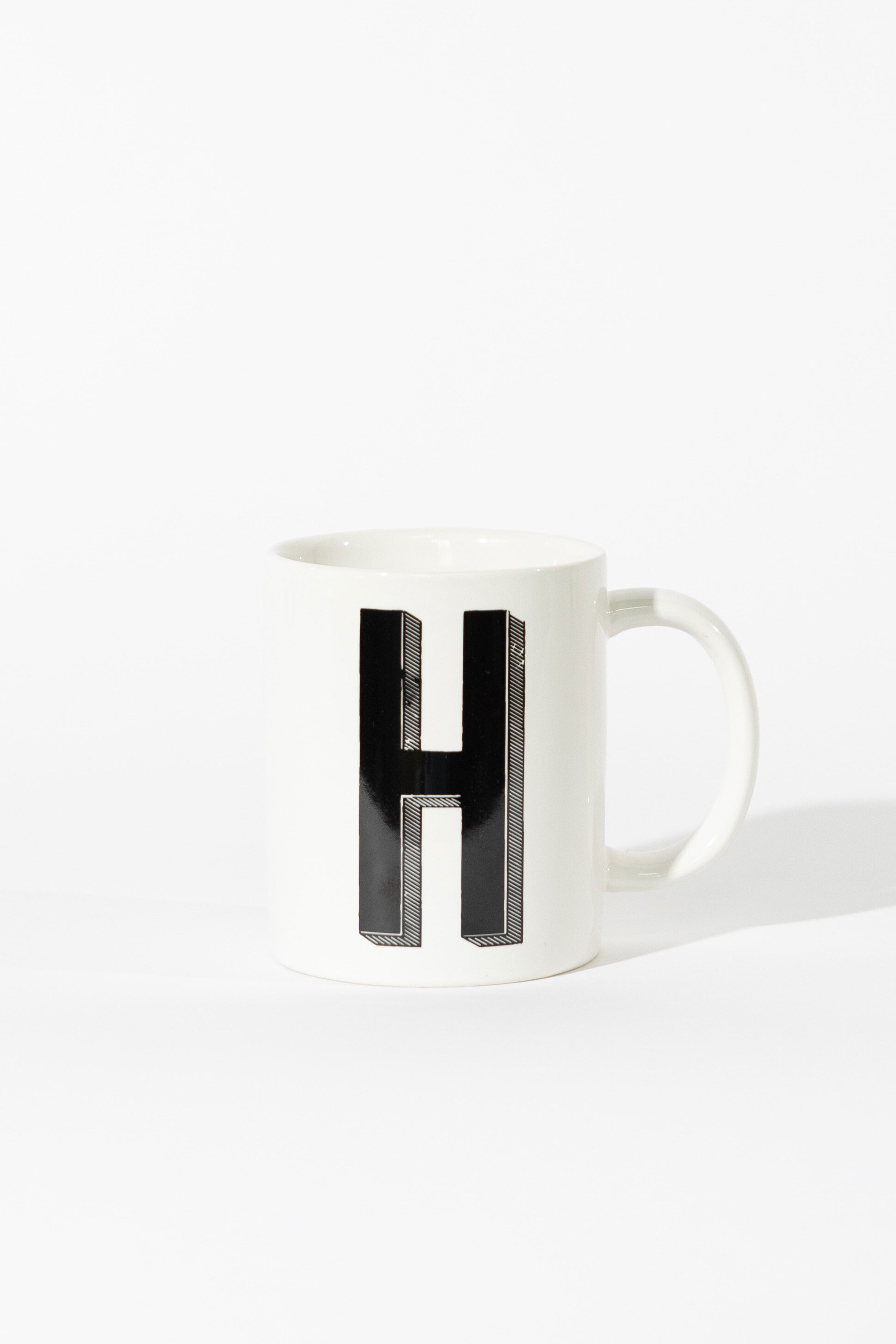 12oz Marquee Monogram Mug - H