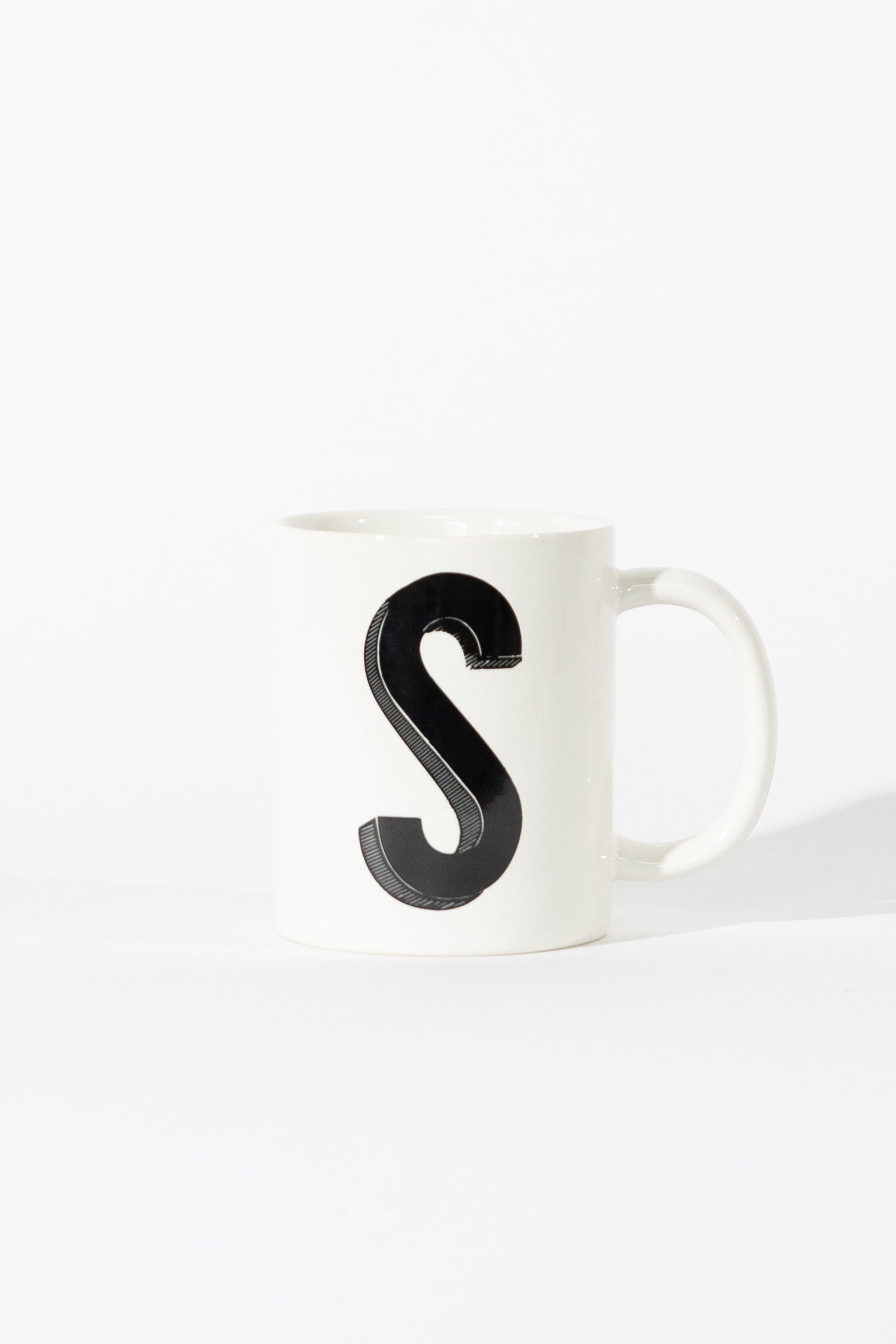 12oz Marquee Monogram Mug - S