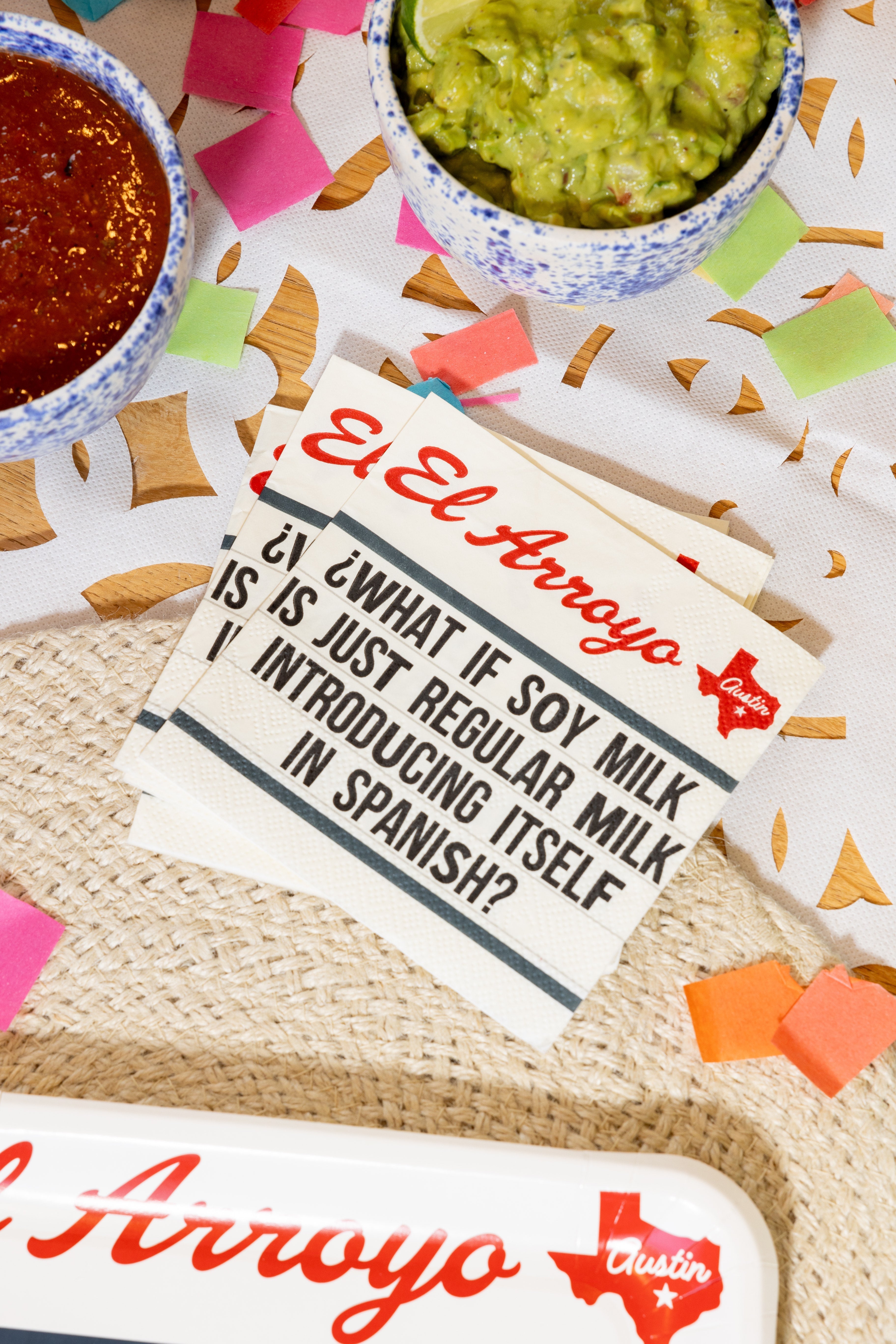 Cocktail Napkins (Set of 25) - Soy Milk