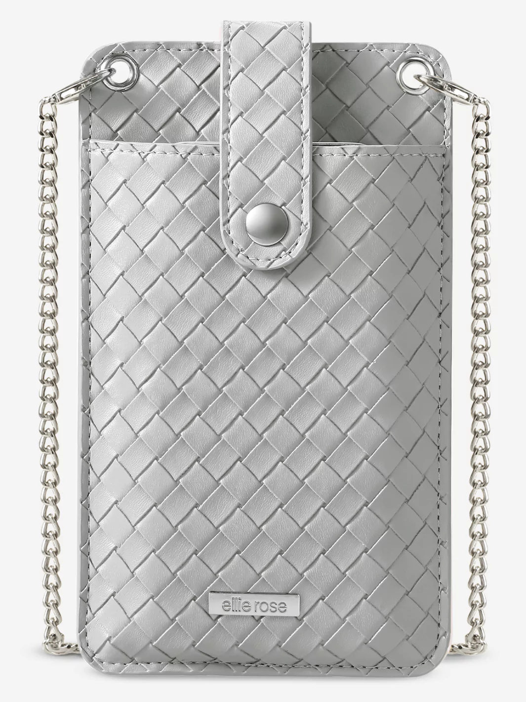 Silver Crossbody phone bag