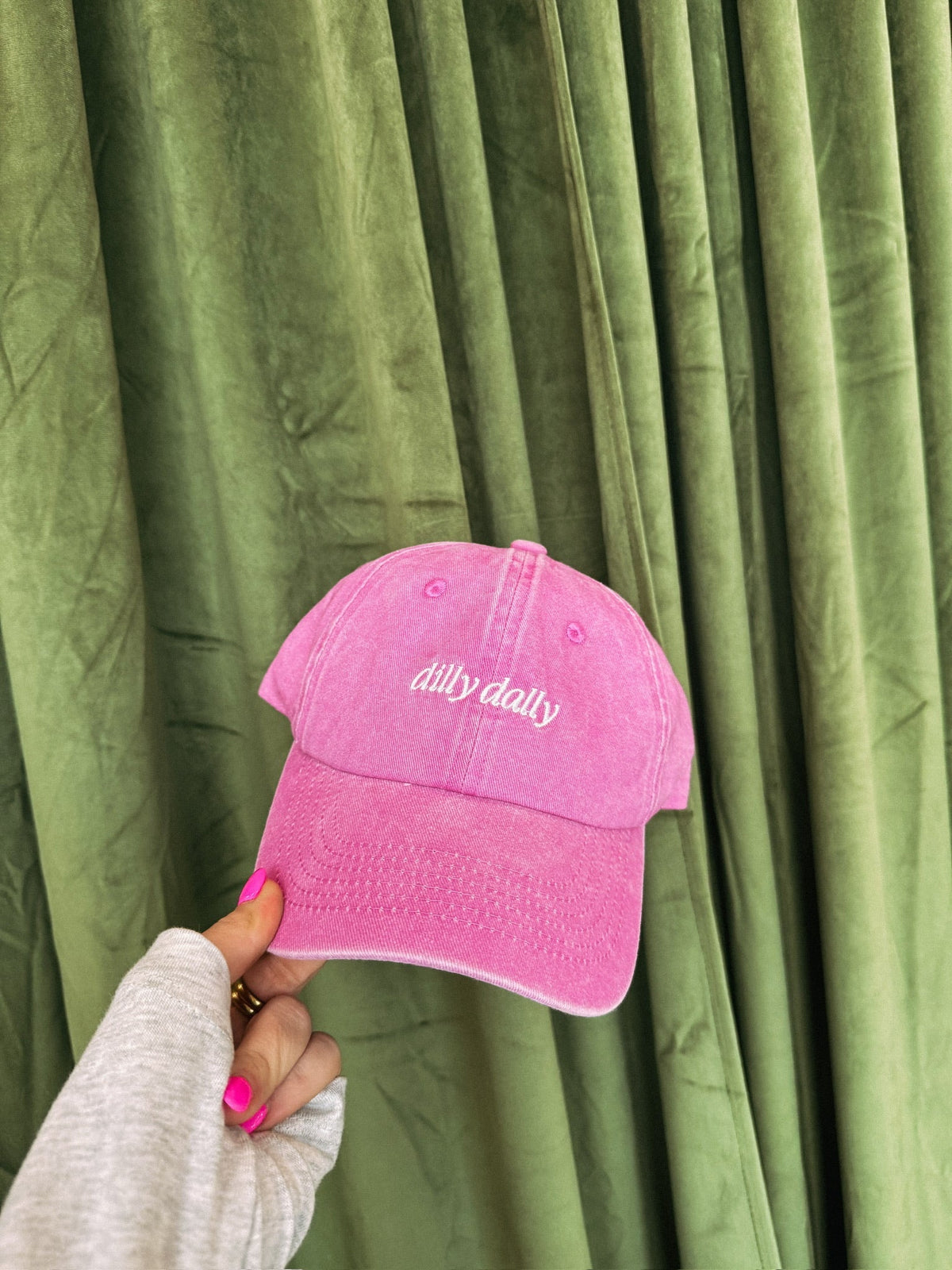 Dilly Dally Dad Cap - Pink