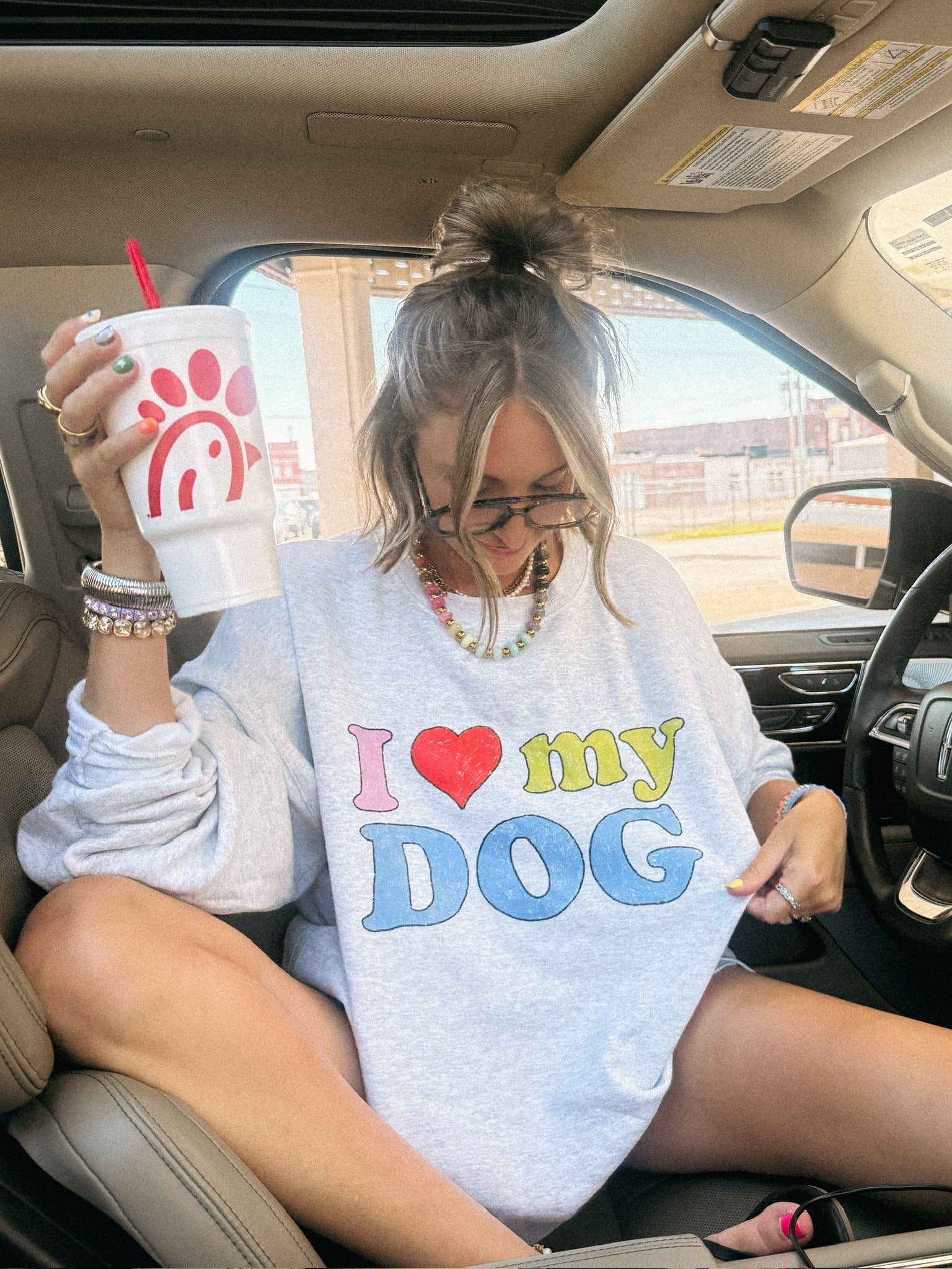 I ♡ My Dog Sweatshirt - Ash