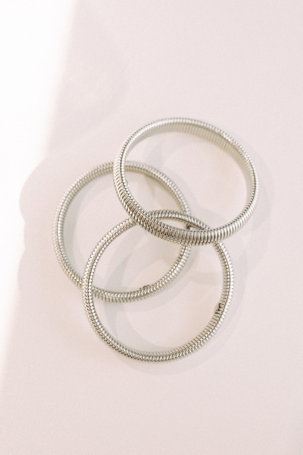 Baia Thin Coil Bangle Bracelet || Choose Color