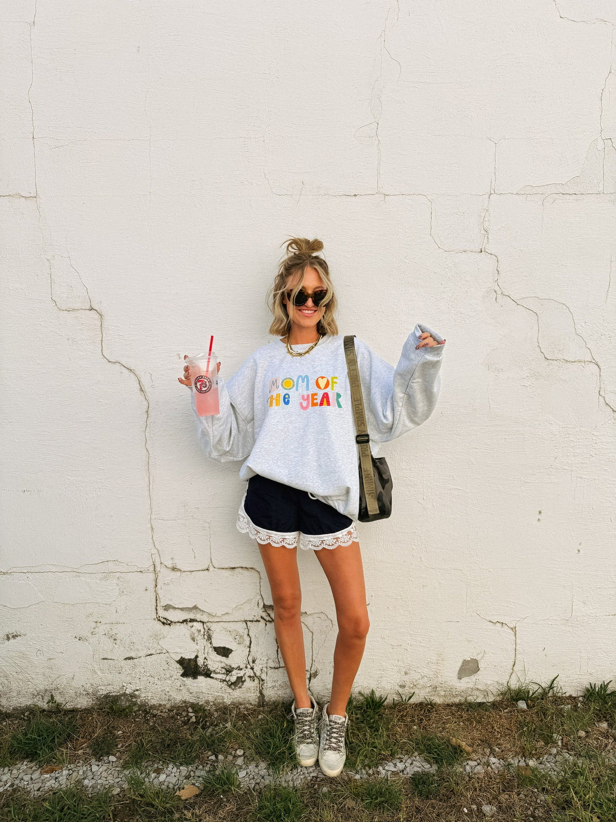 Mom Of The Year Sweatshirt - Ash 2