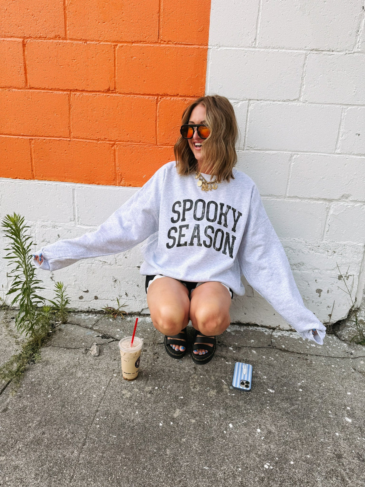 Spooky Season Sweatshirt - Ash