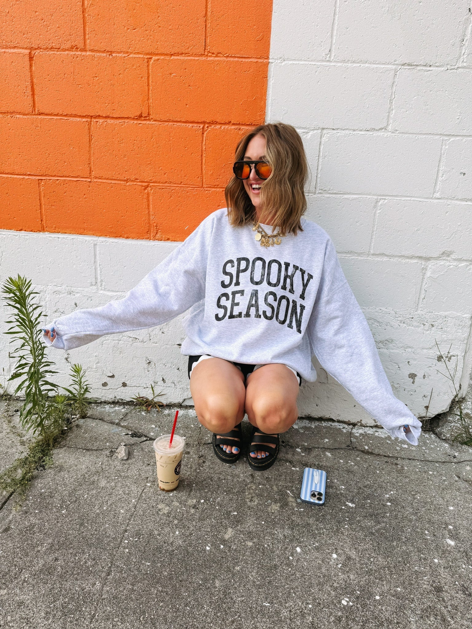 Spooky Season Sweatshirt - Ash