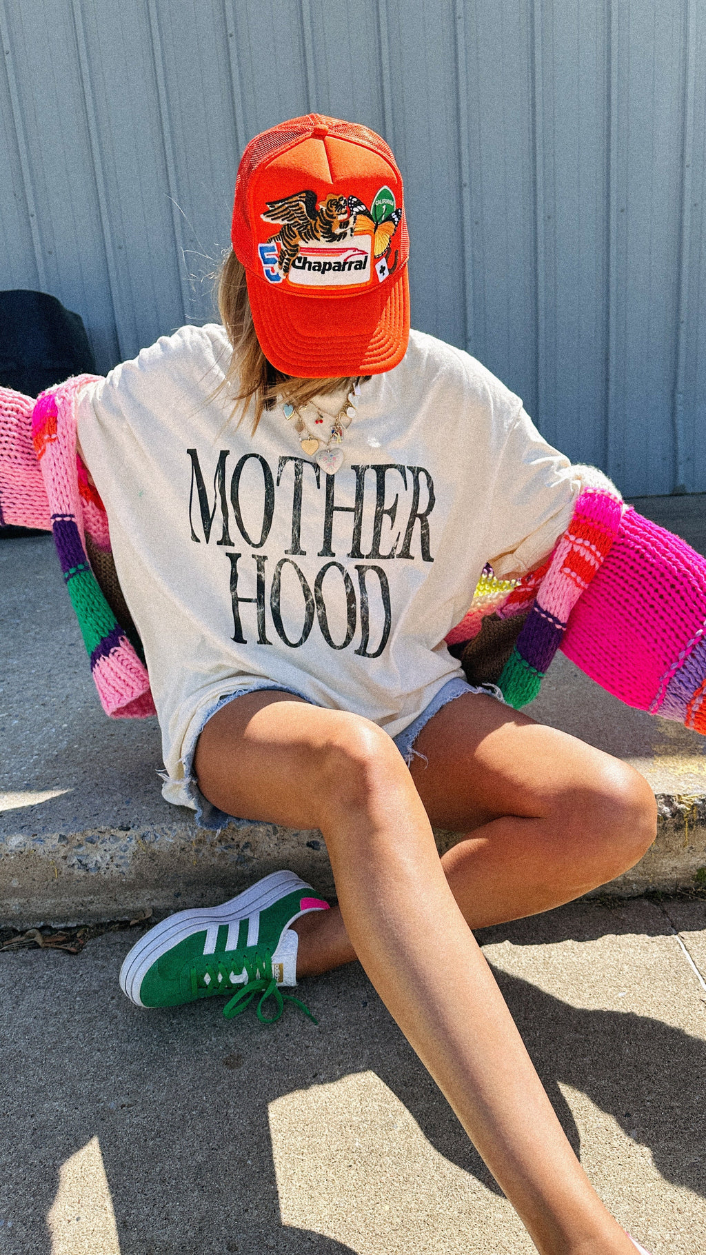 Motherhood Graphic Tee - Ivory / Black