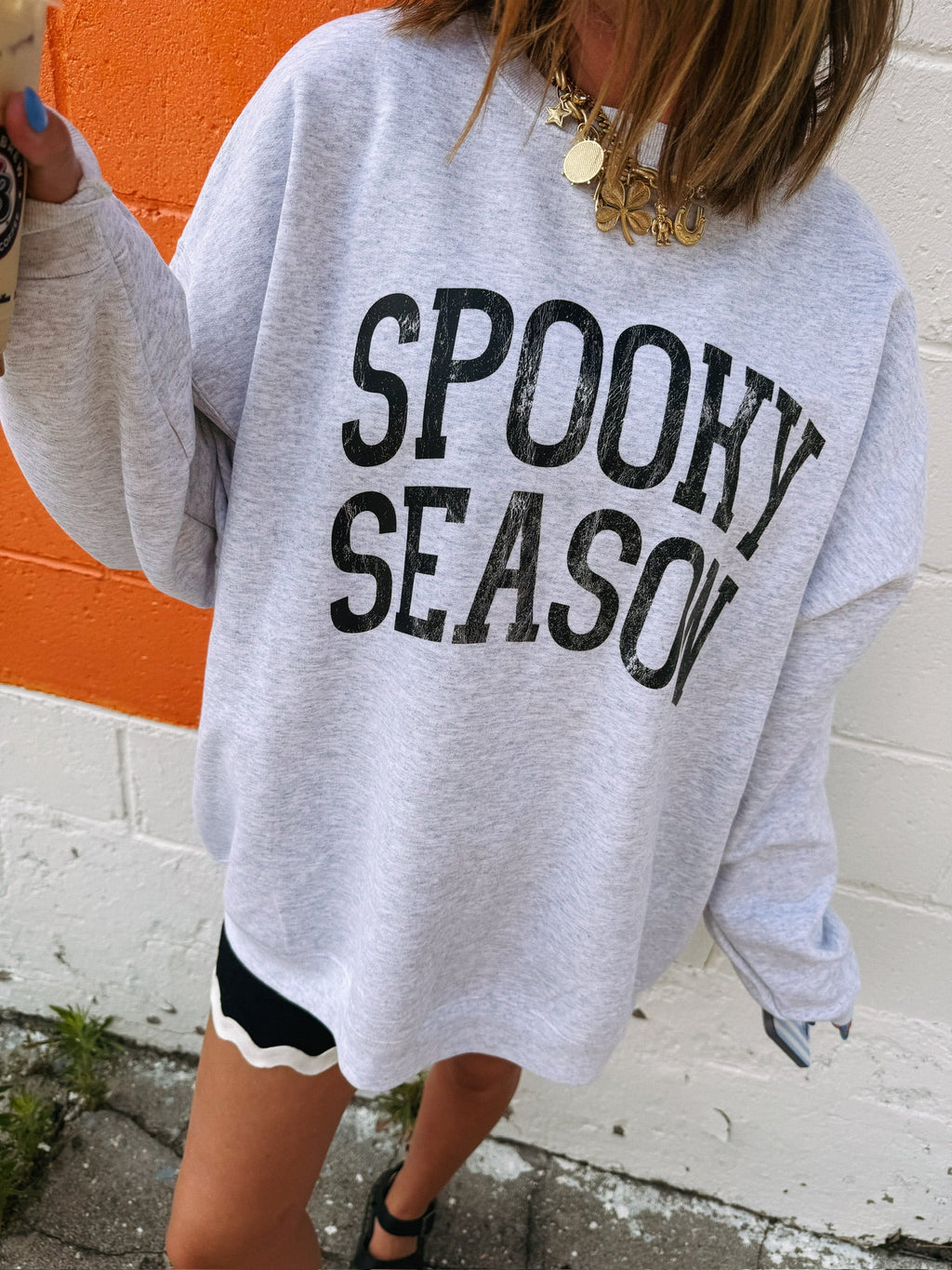 Spooky Season Sweatshirt - Ash