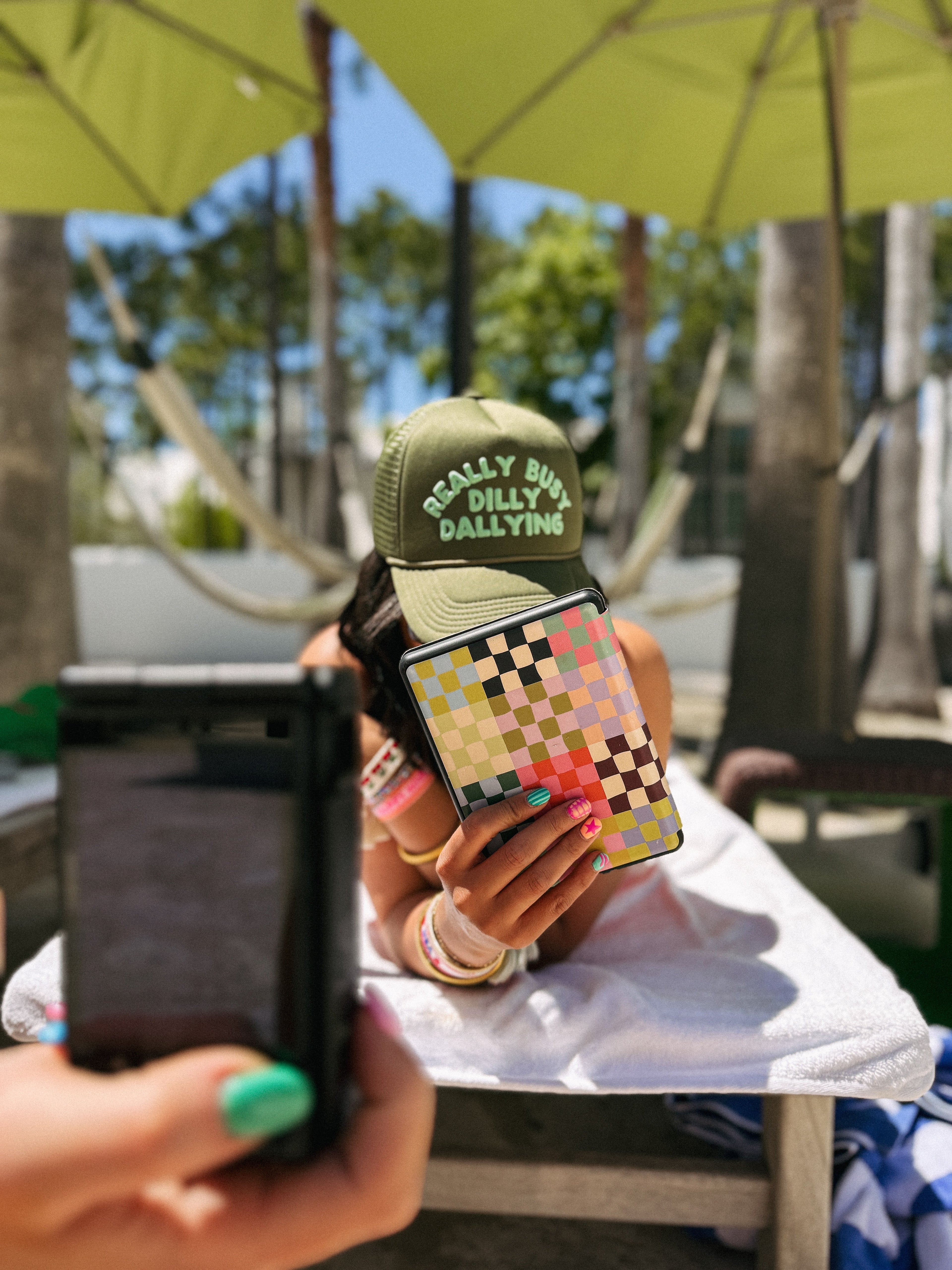 Dilly Dally Trucker Hat - Green