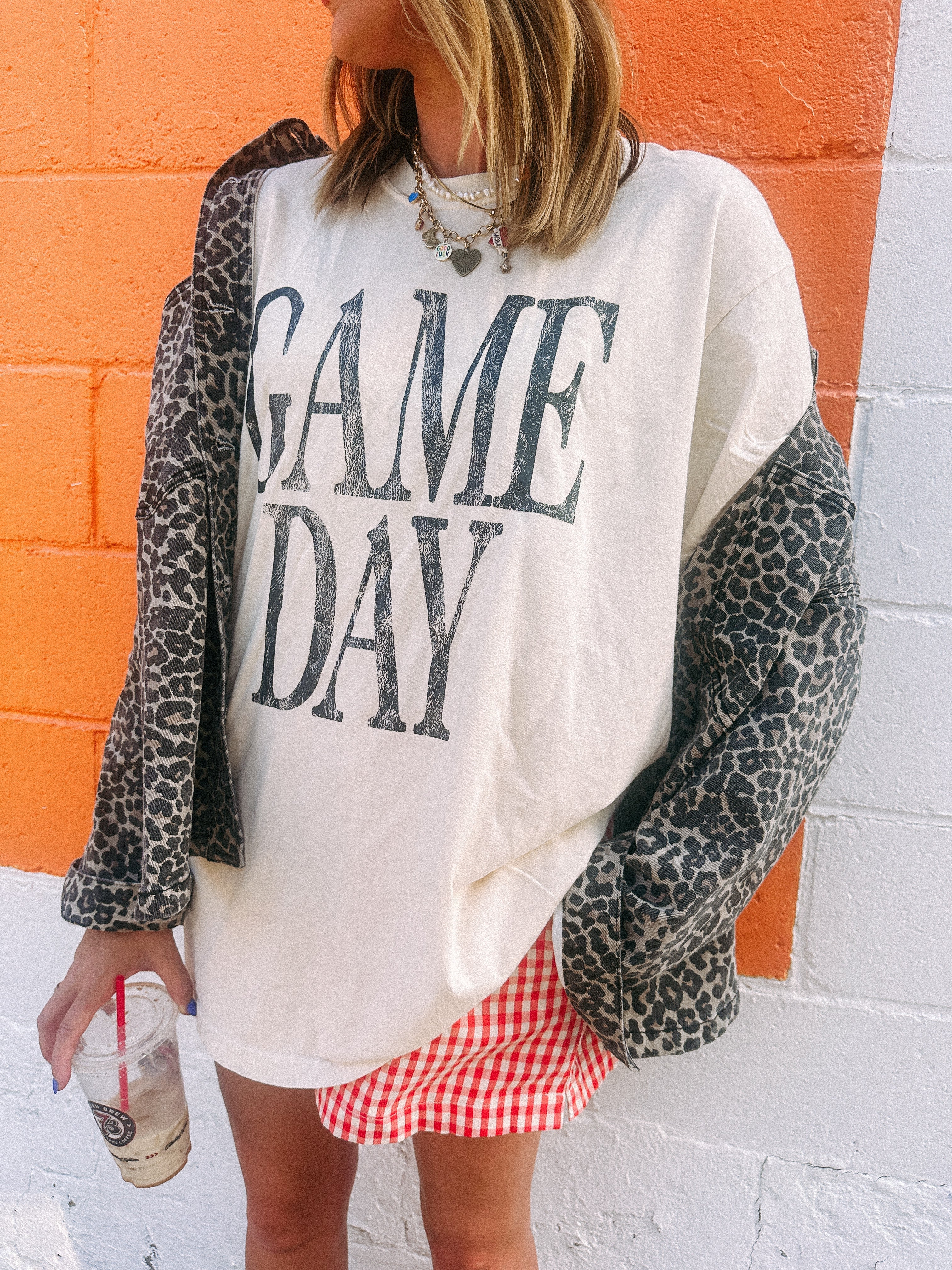 Gameday Graphic Tee - Ivory / Black