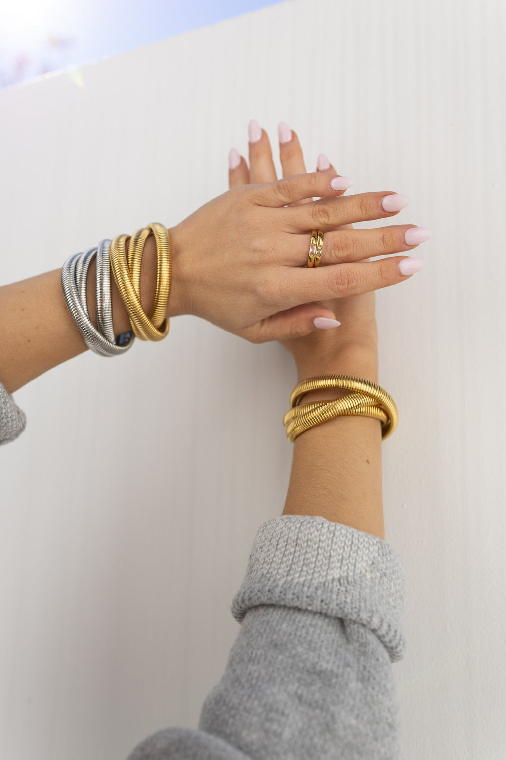 Triple Stack Bracelet - Silver