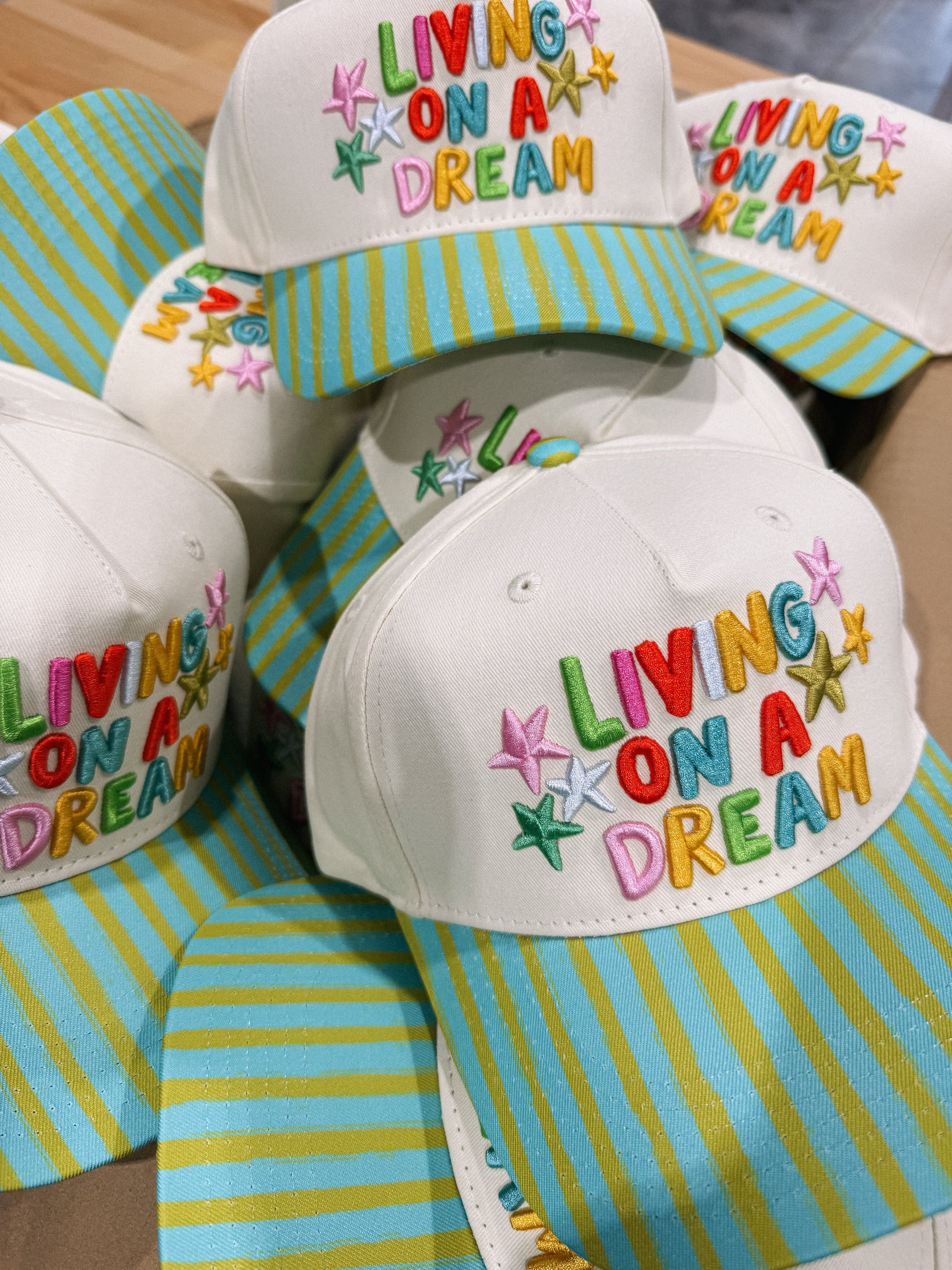 Living on a Dream Trucker Hat - Blue / Green