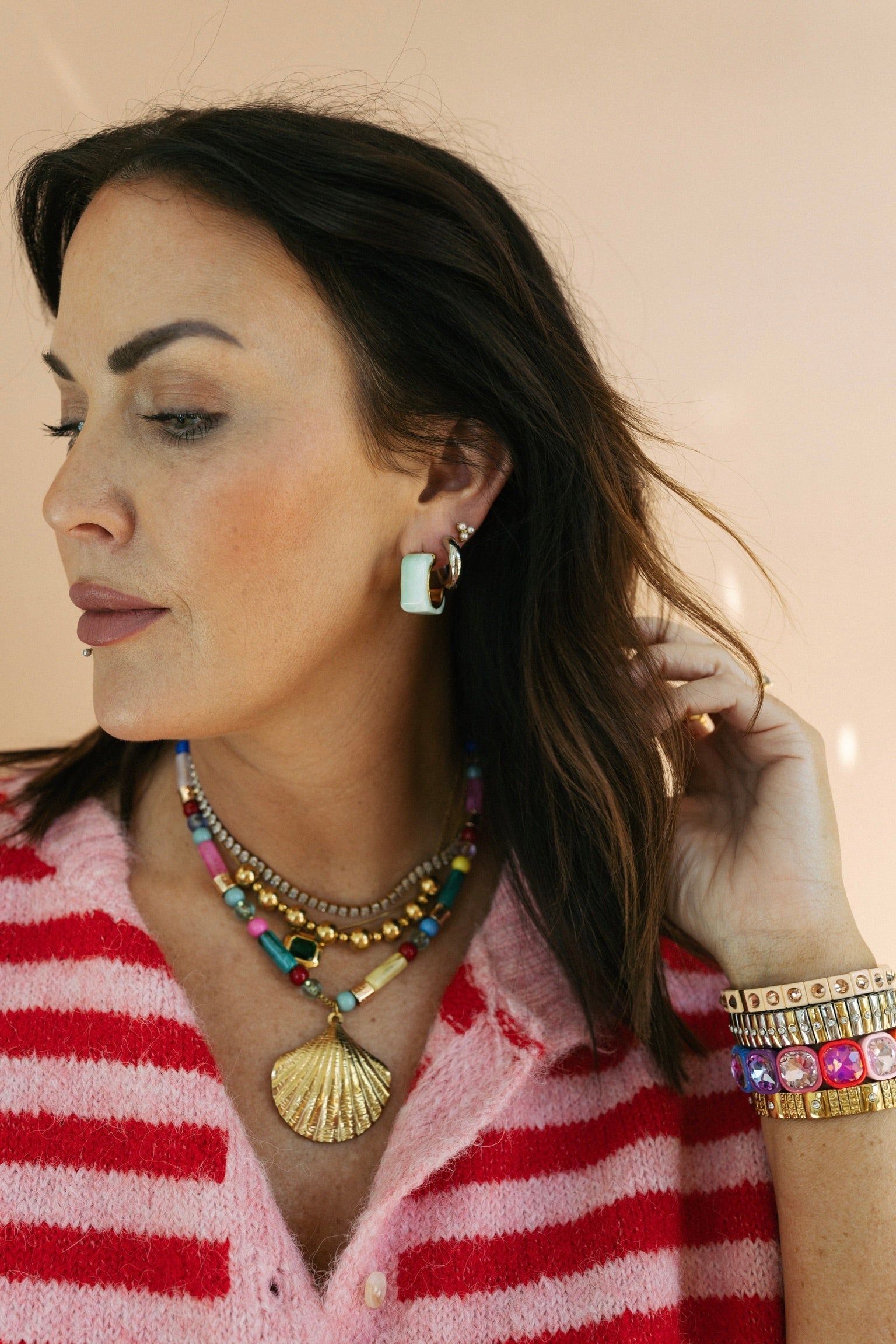 Summer Shell Beaded Necklace