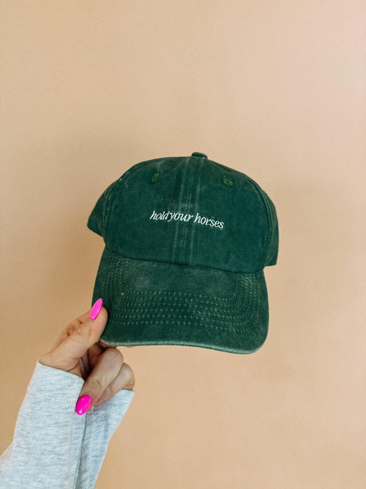 Hold Your Horses Dad Cap - Hunter