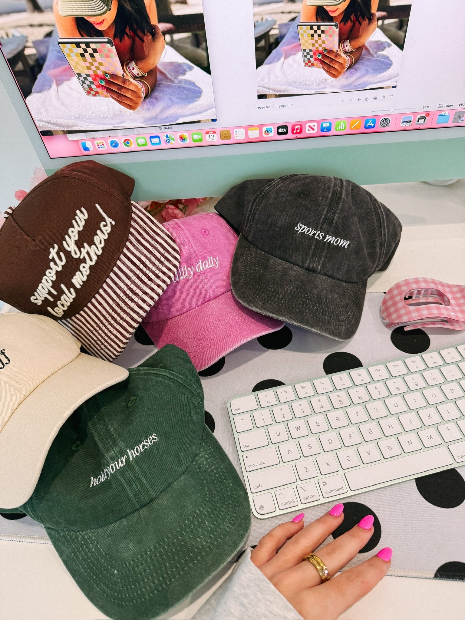 Sports Mom Dad Cap - Charcoal