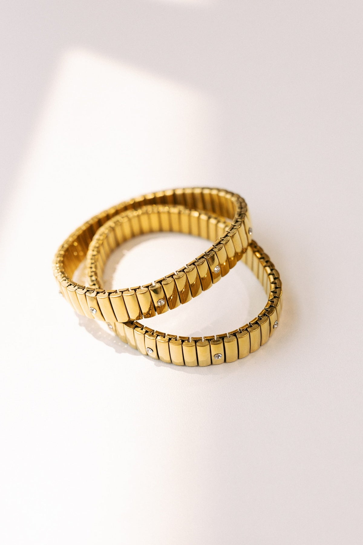 The Luxe Link Bracelet - Dainty Crystals
