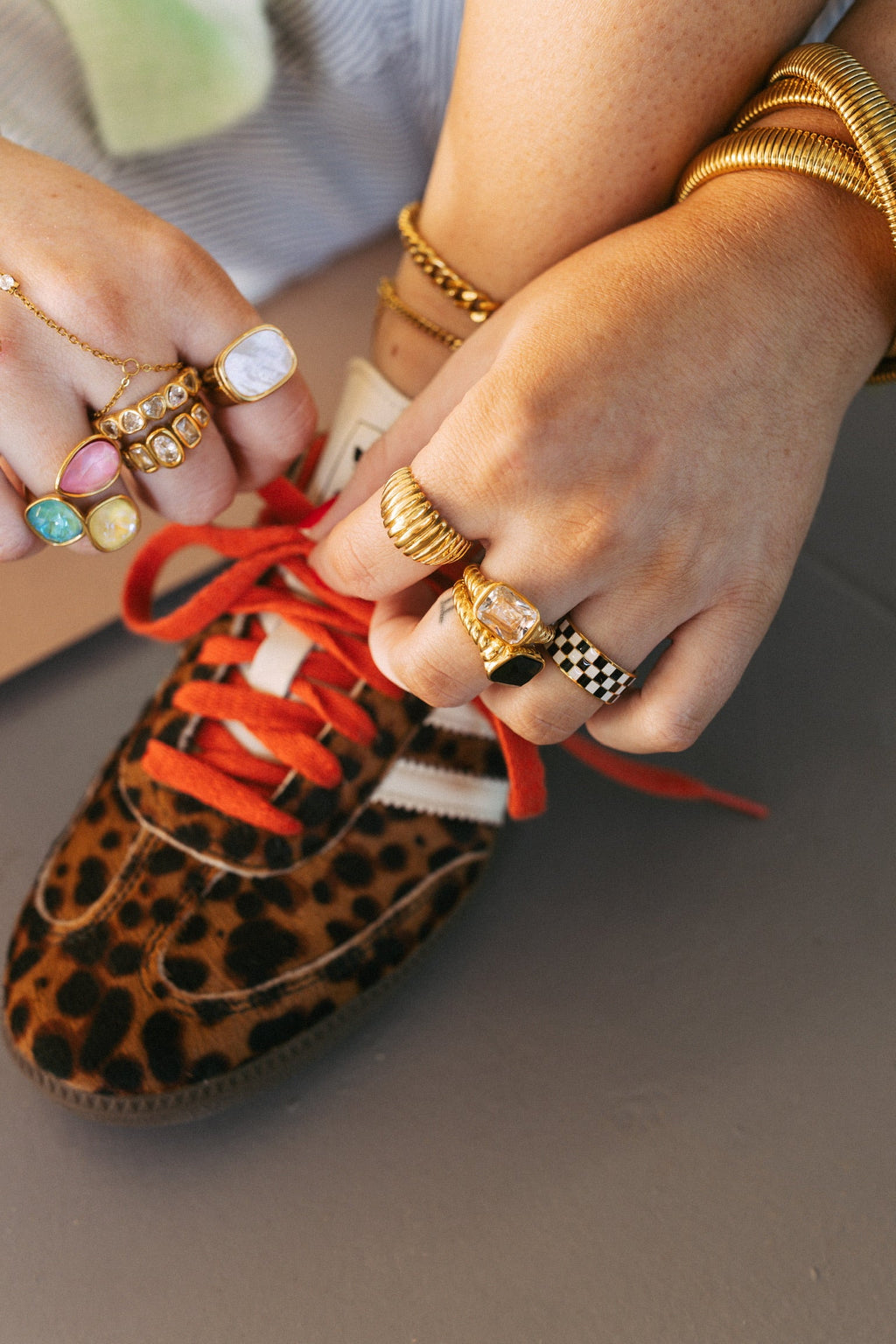 Roark Textured Statement Ring || Choose Color