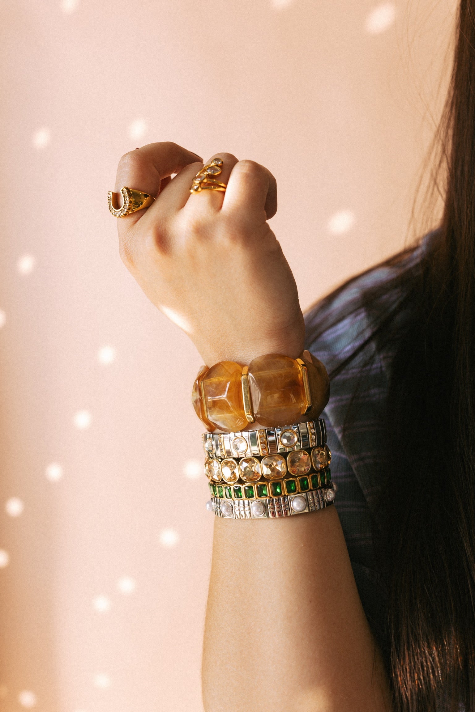 Bedelia Emerald Cuff Bracelet