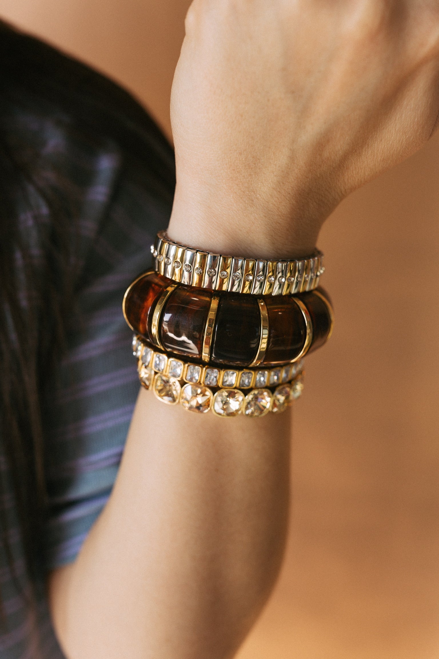 Bedelia Crystal Cuff Bracelet