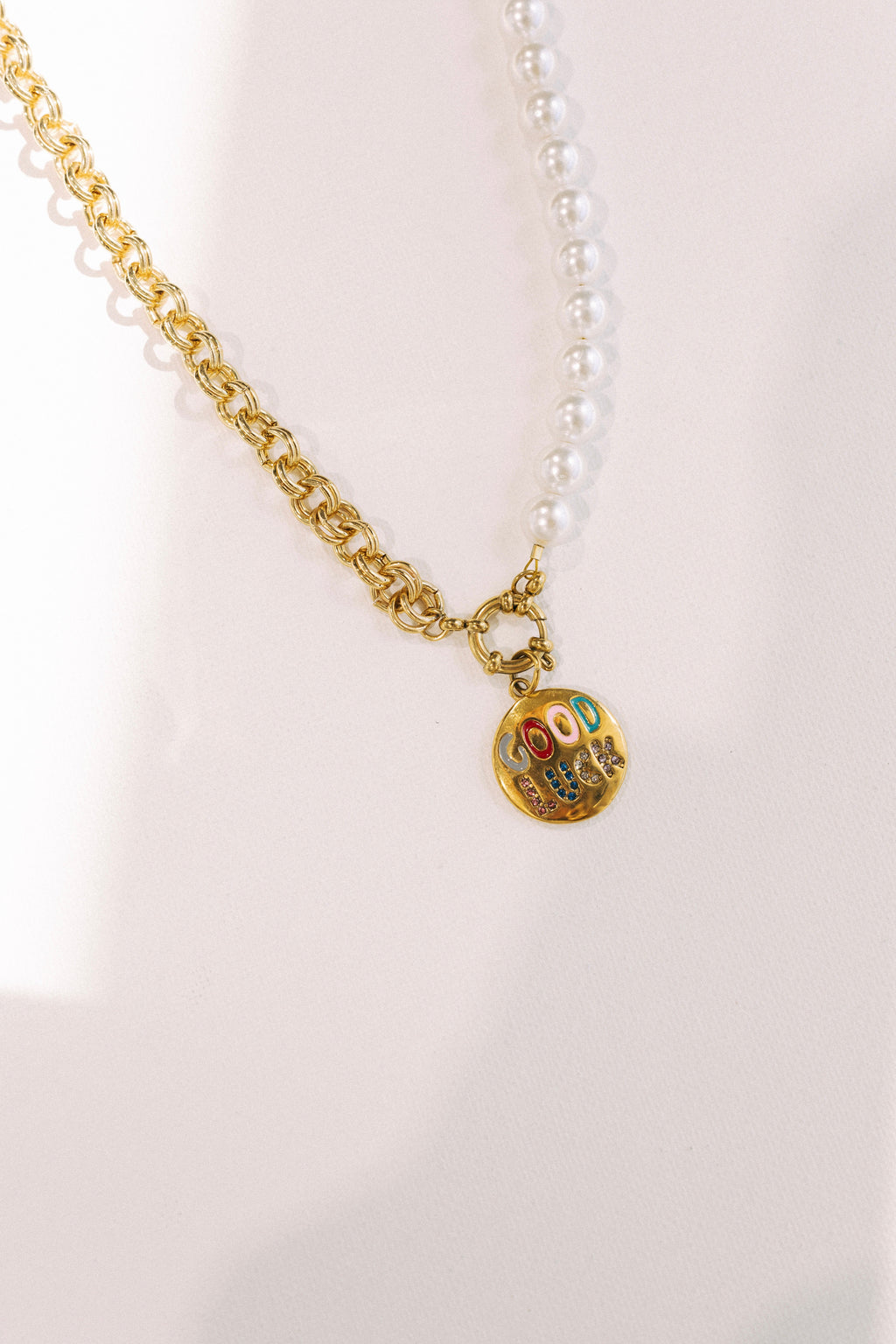 Good Luck Chain Reaction Pearl Necklace