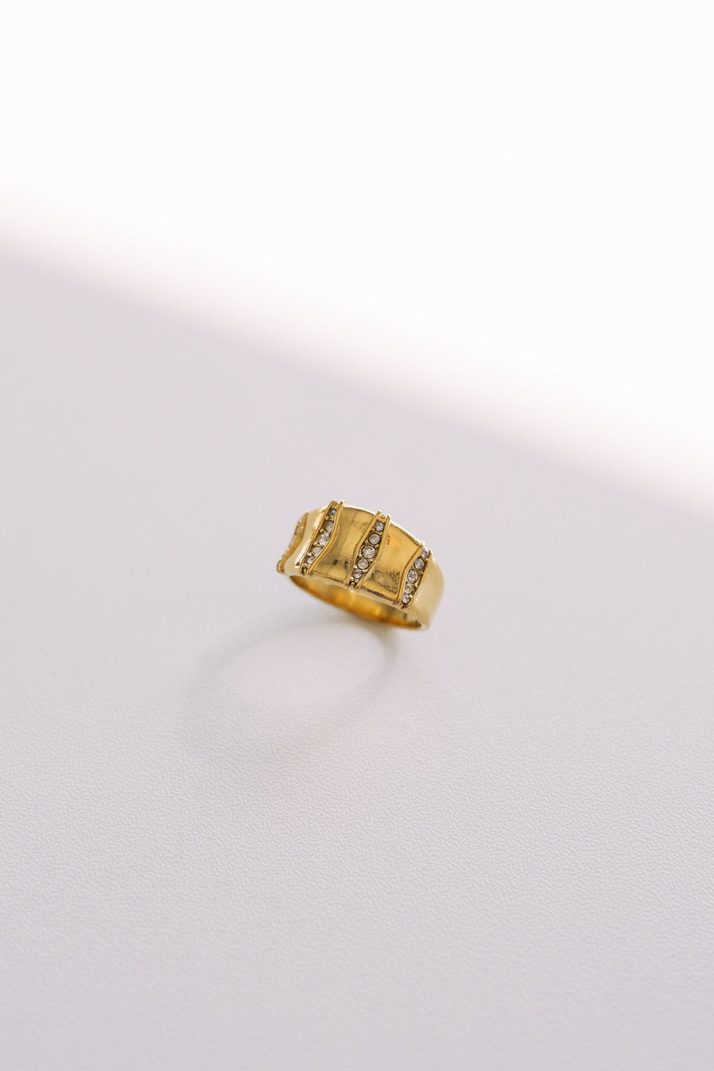 Ruth Crystal Gold Ring