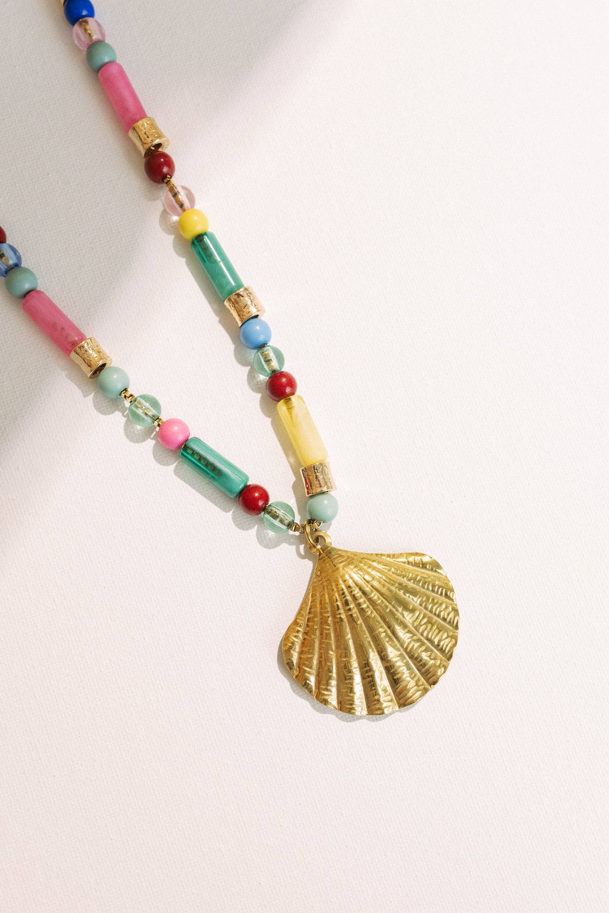 Summer Shell Beaded Necklace