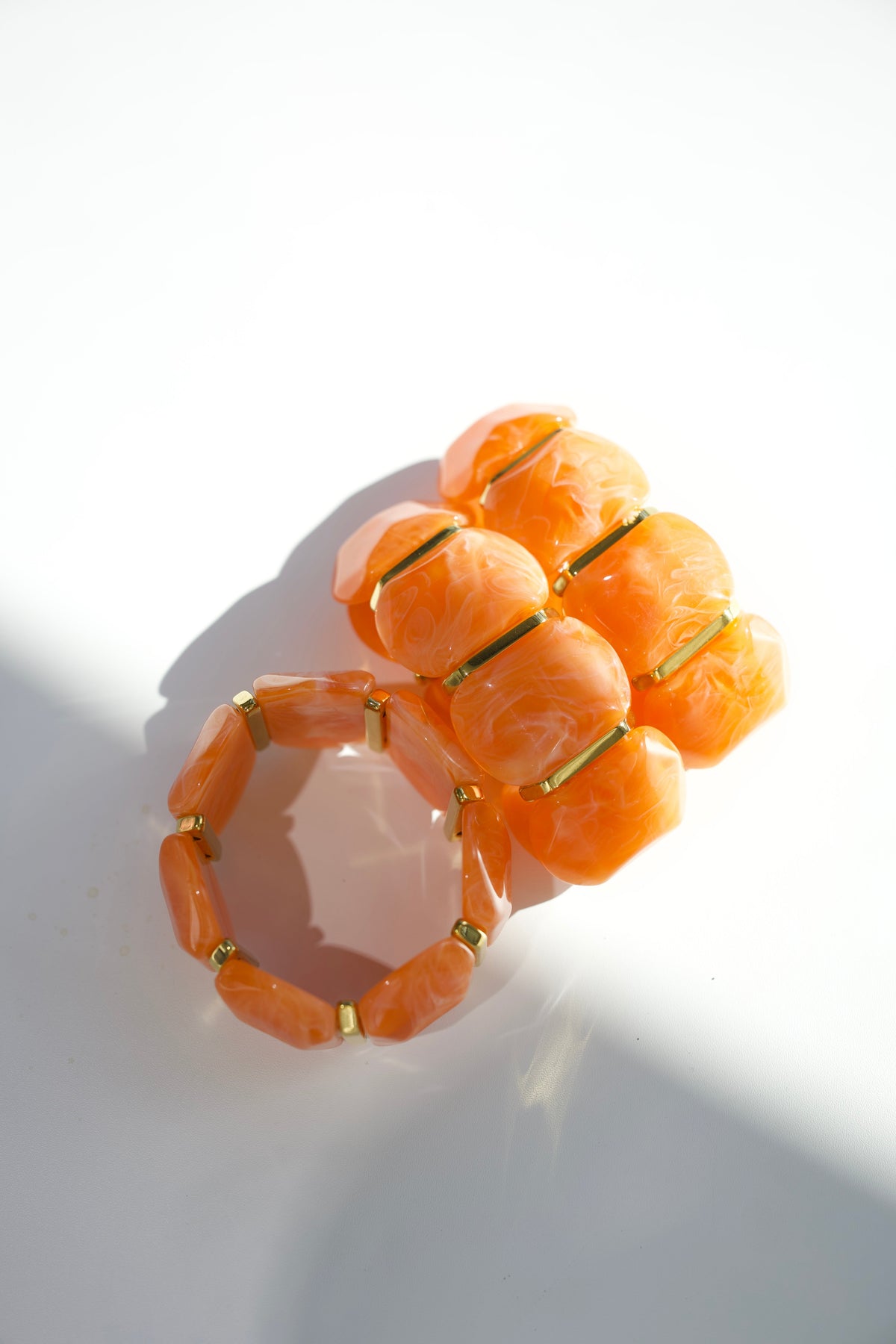 Emma Stretch Bracelet - Orange