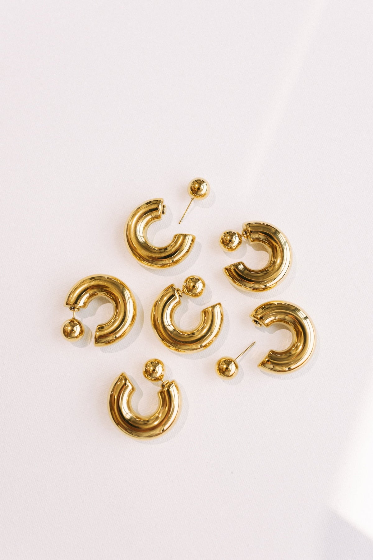 Everson Reverse Hoop Earrings