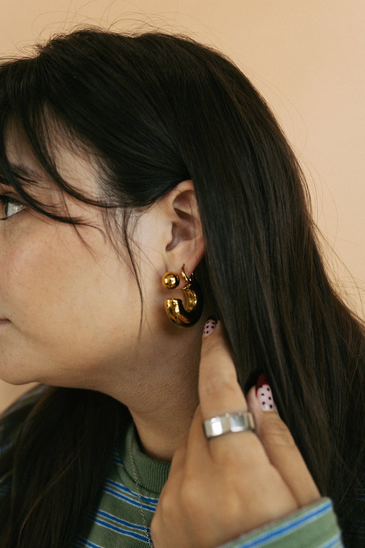 Everson Reverse Hoop Earrings 2