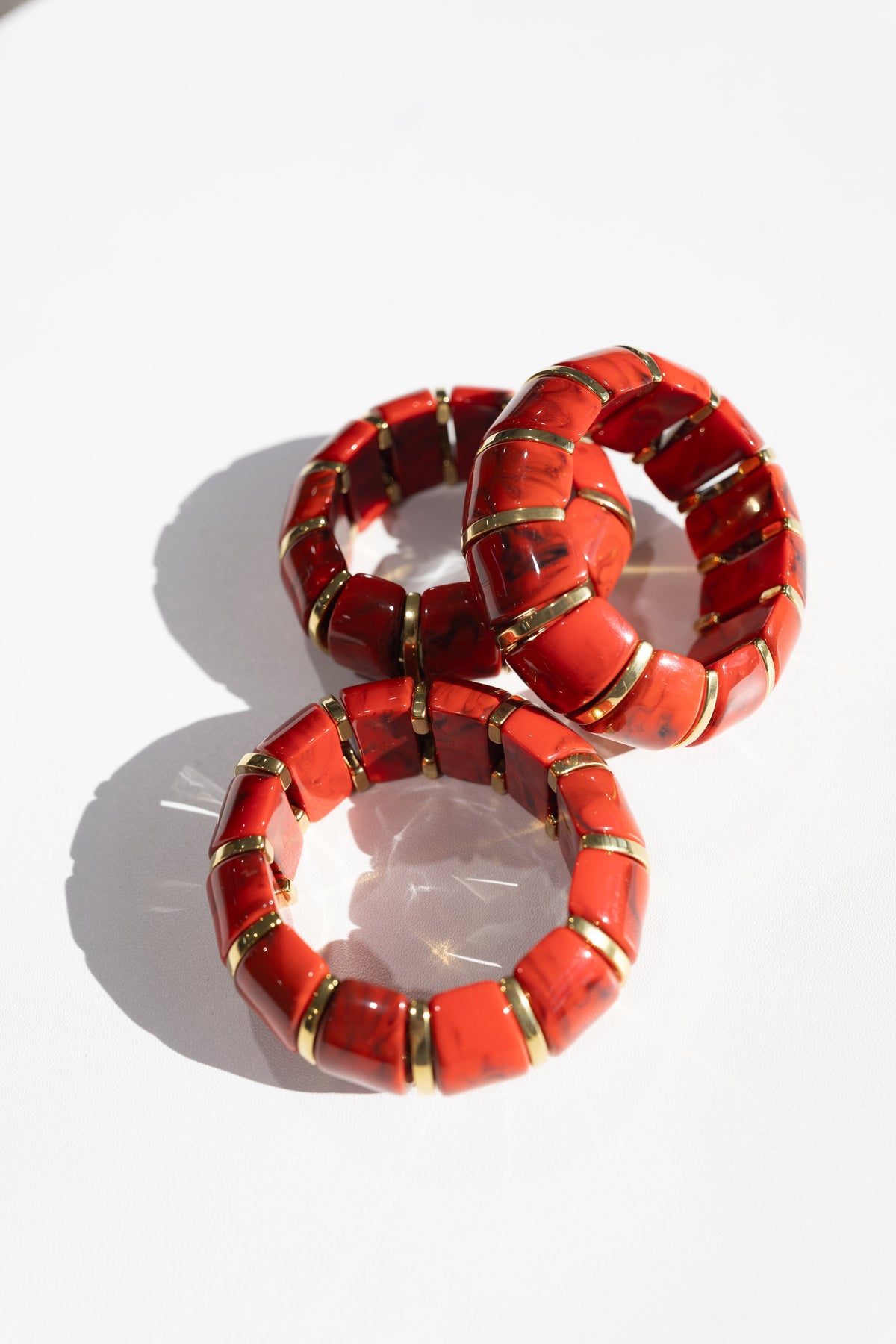 Bibi Stretch Bracelet - Red