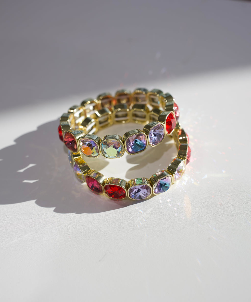 Lila Crystal Bracelet || Choose Color