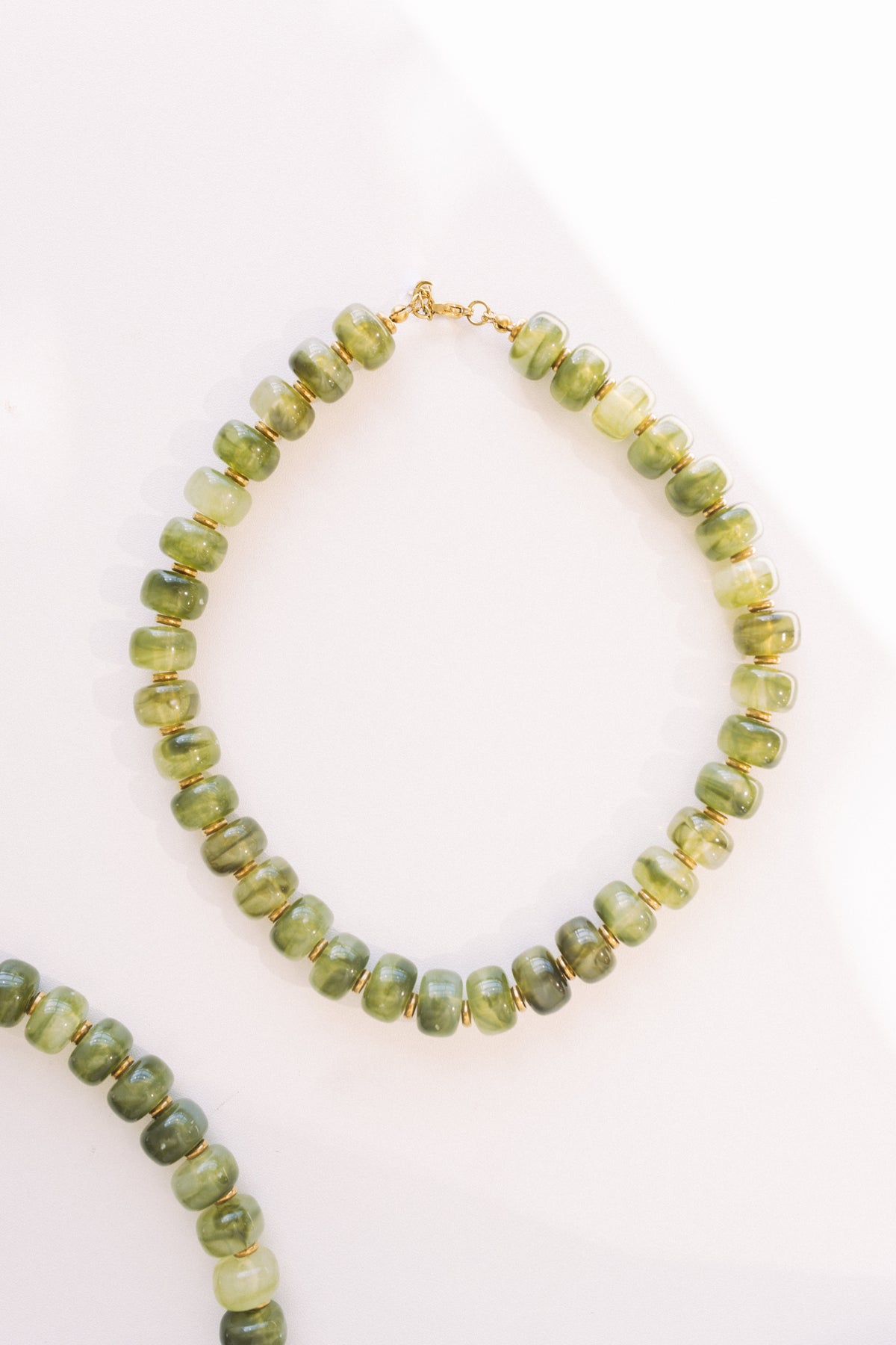 Crush Beaded Necklace - Green