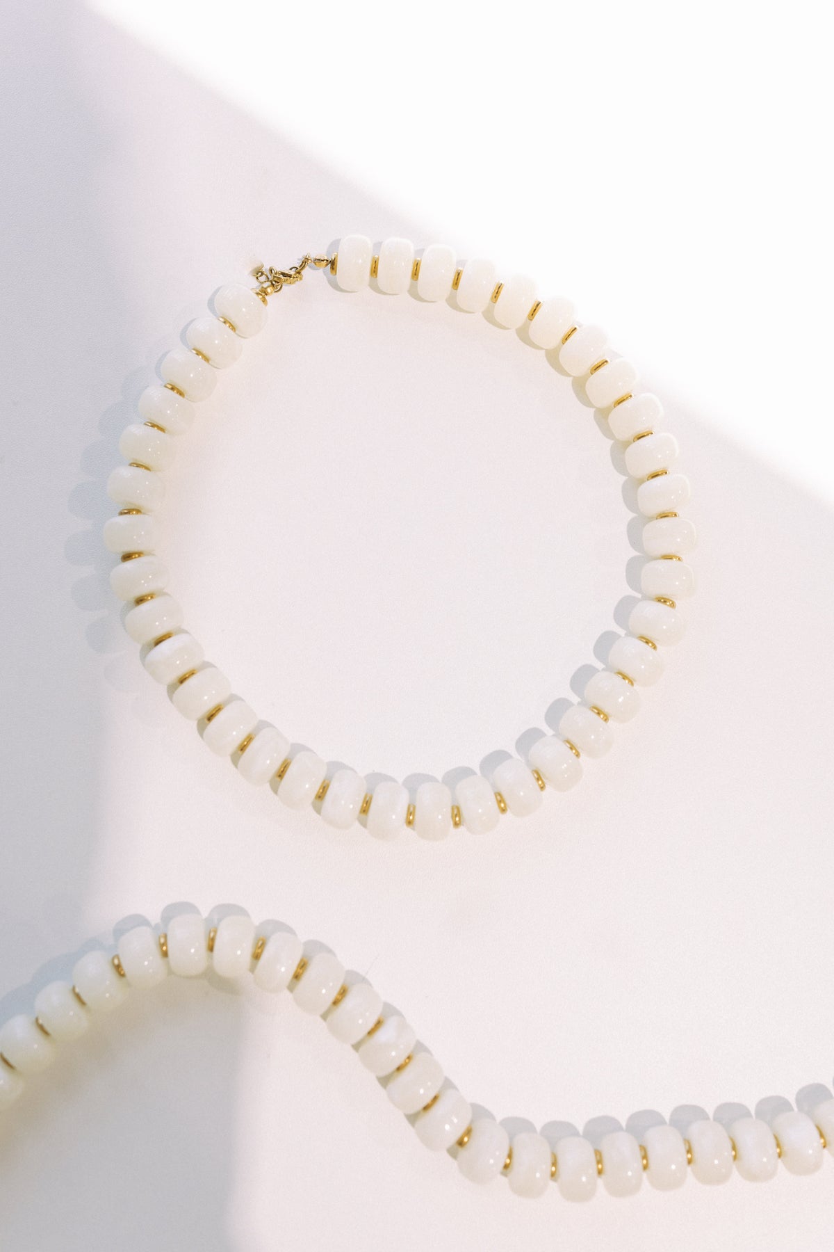 Crush Beaded Necklace - Ivory