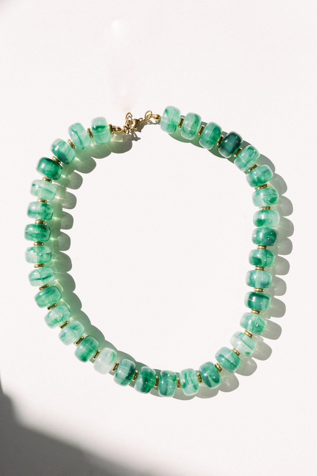 Crush Beaded Necklace - Teal