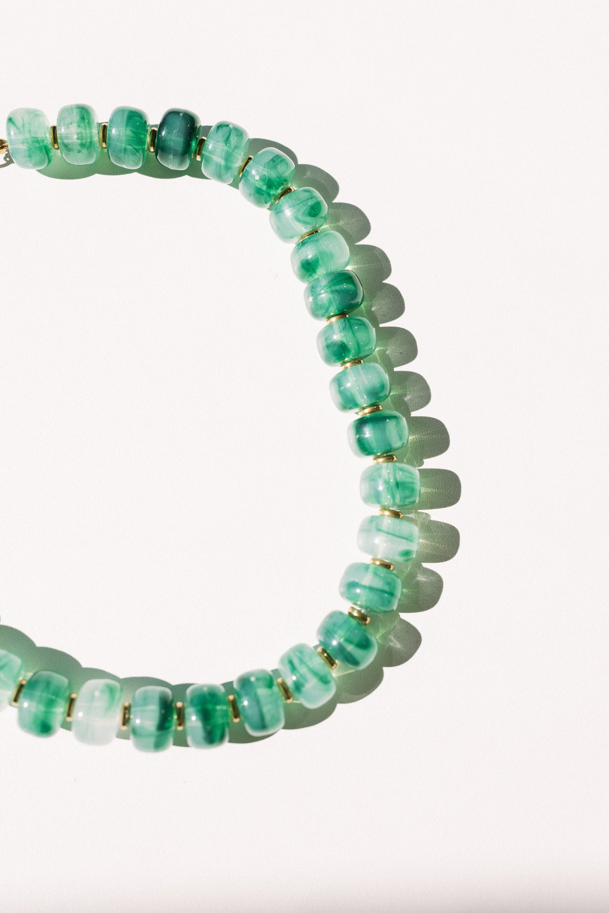 Crush Beaded Necklace - Teal 2