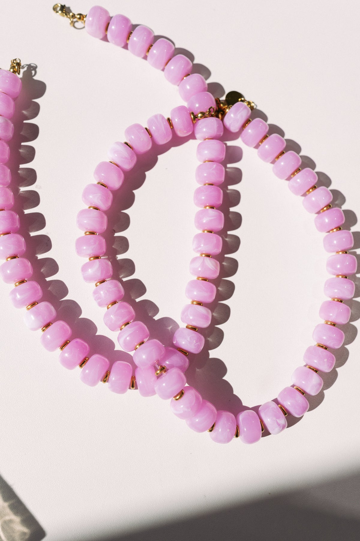 Crush Beaded Necklace - Purple