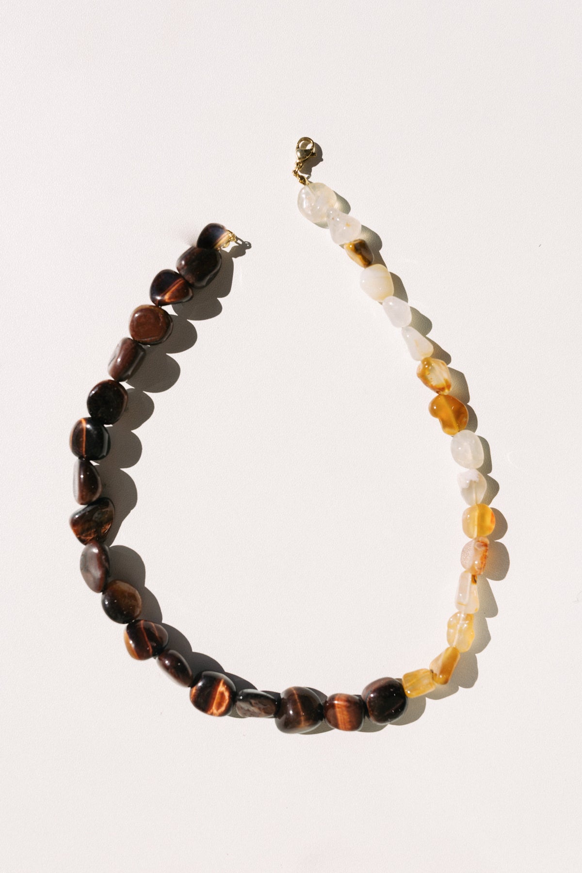 Honey Glow Beaded Necklace