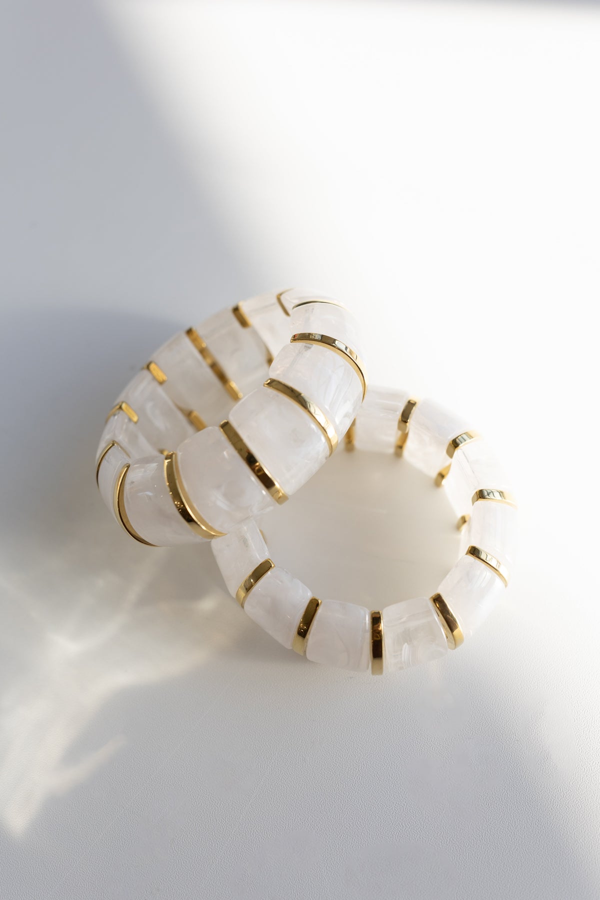 Bibi Stretch Bracelet - White