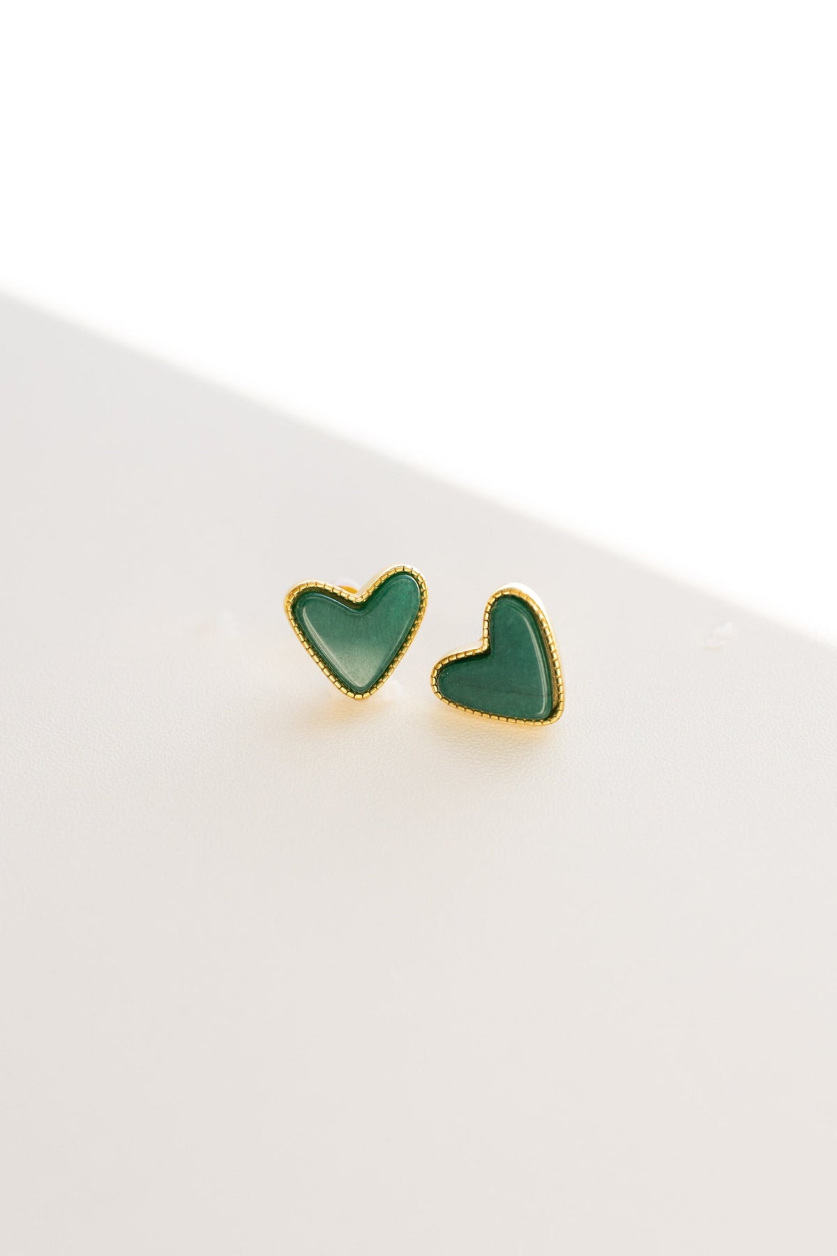 Verna Heart Stud Earrings