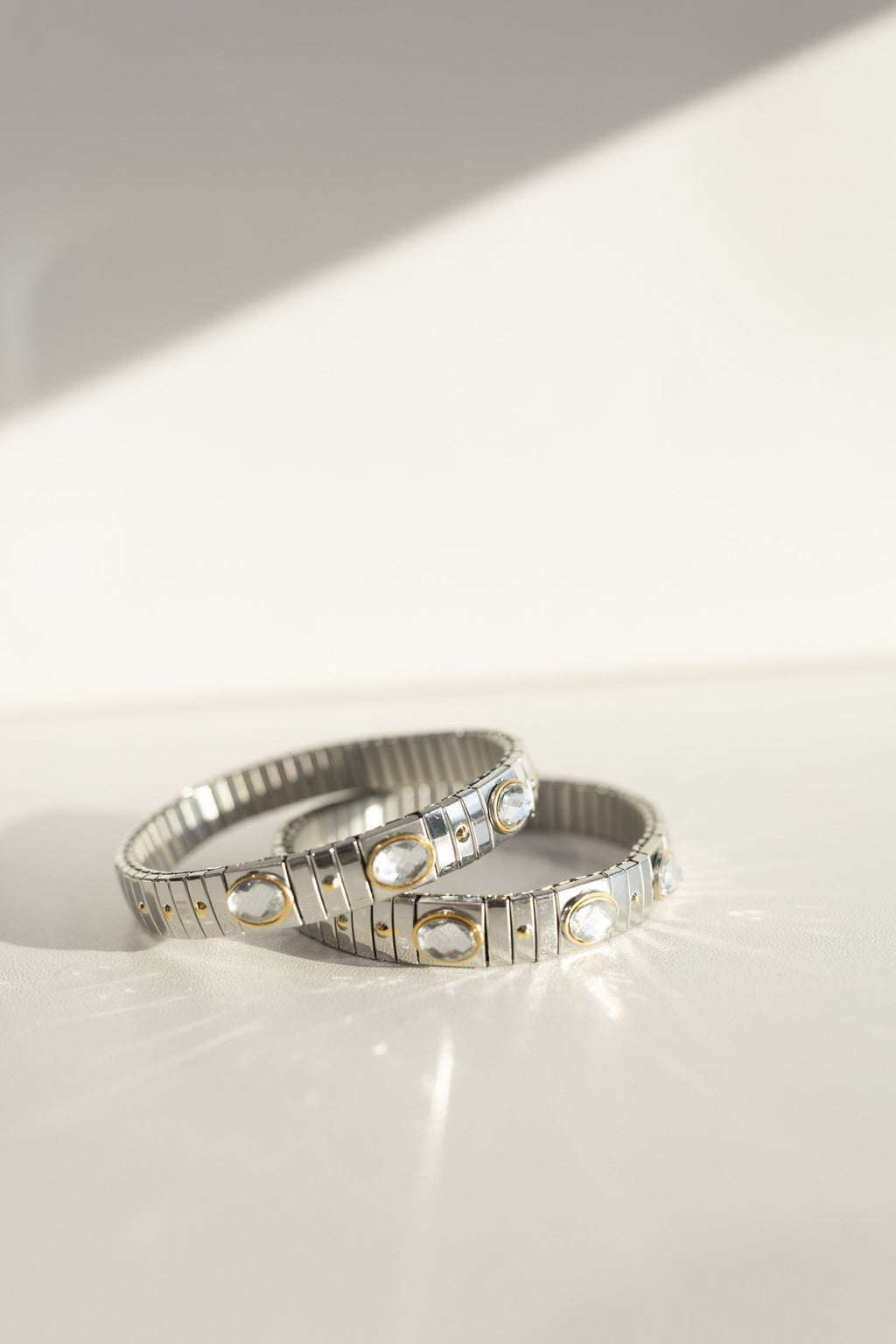The Skinny Luxe Link Bracelet - Mixed Simple Stone