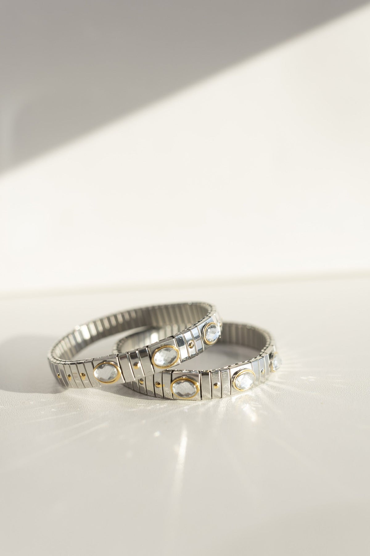 The Skinny Luxe Link Bracelet - Mixed Simple Stone