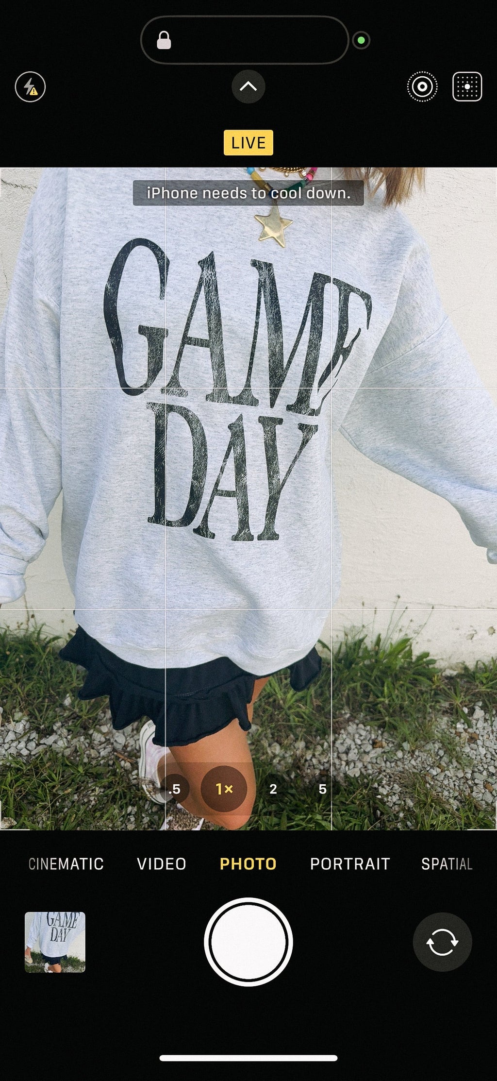 Game Day Sweatshirt - Hanes / Ash Grey / Black