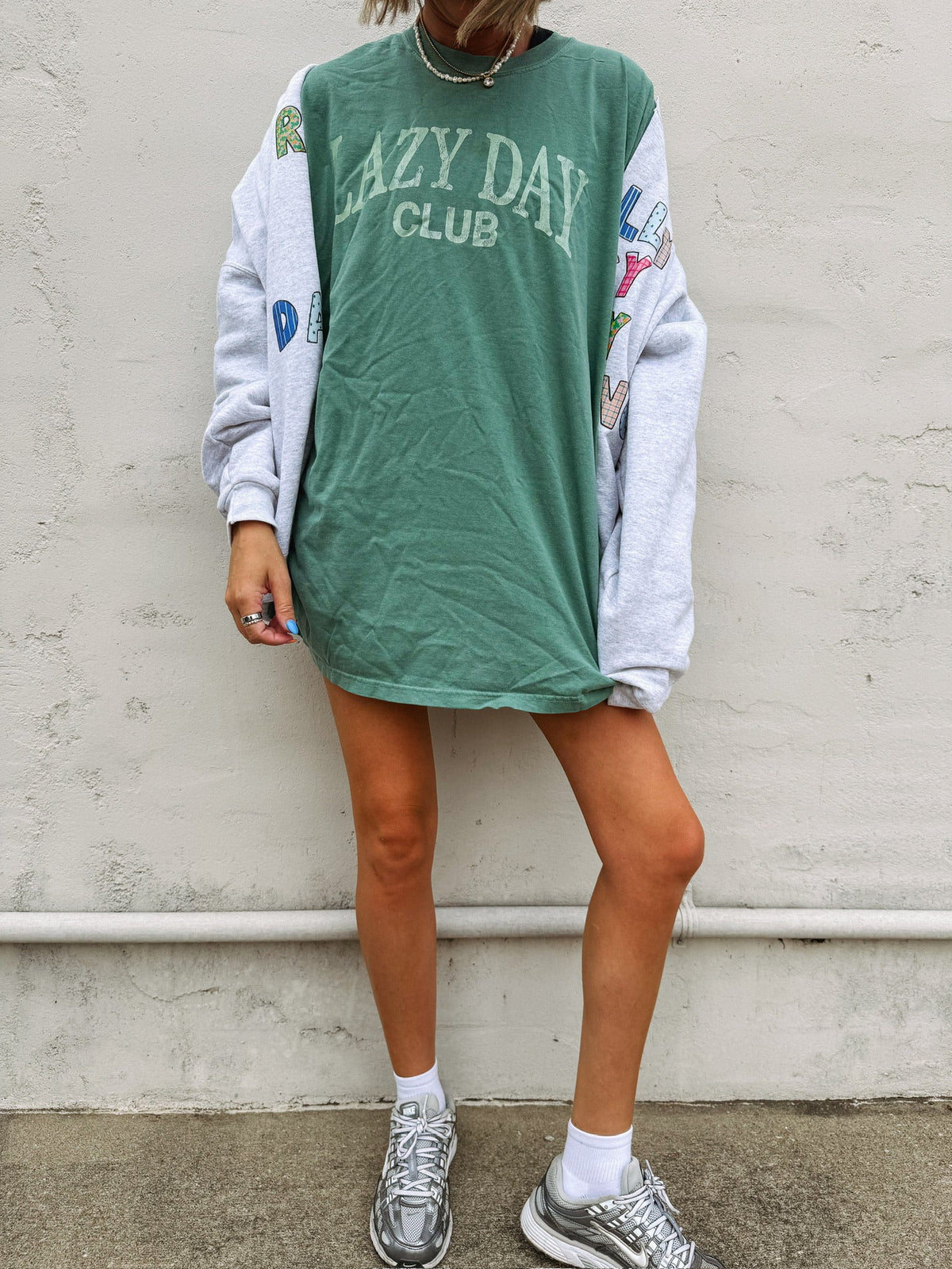 Lazy Day Club Tee - Green / Green