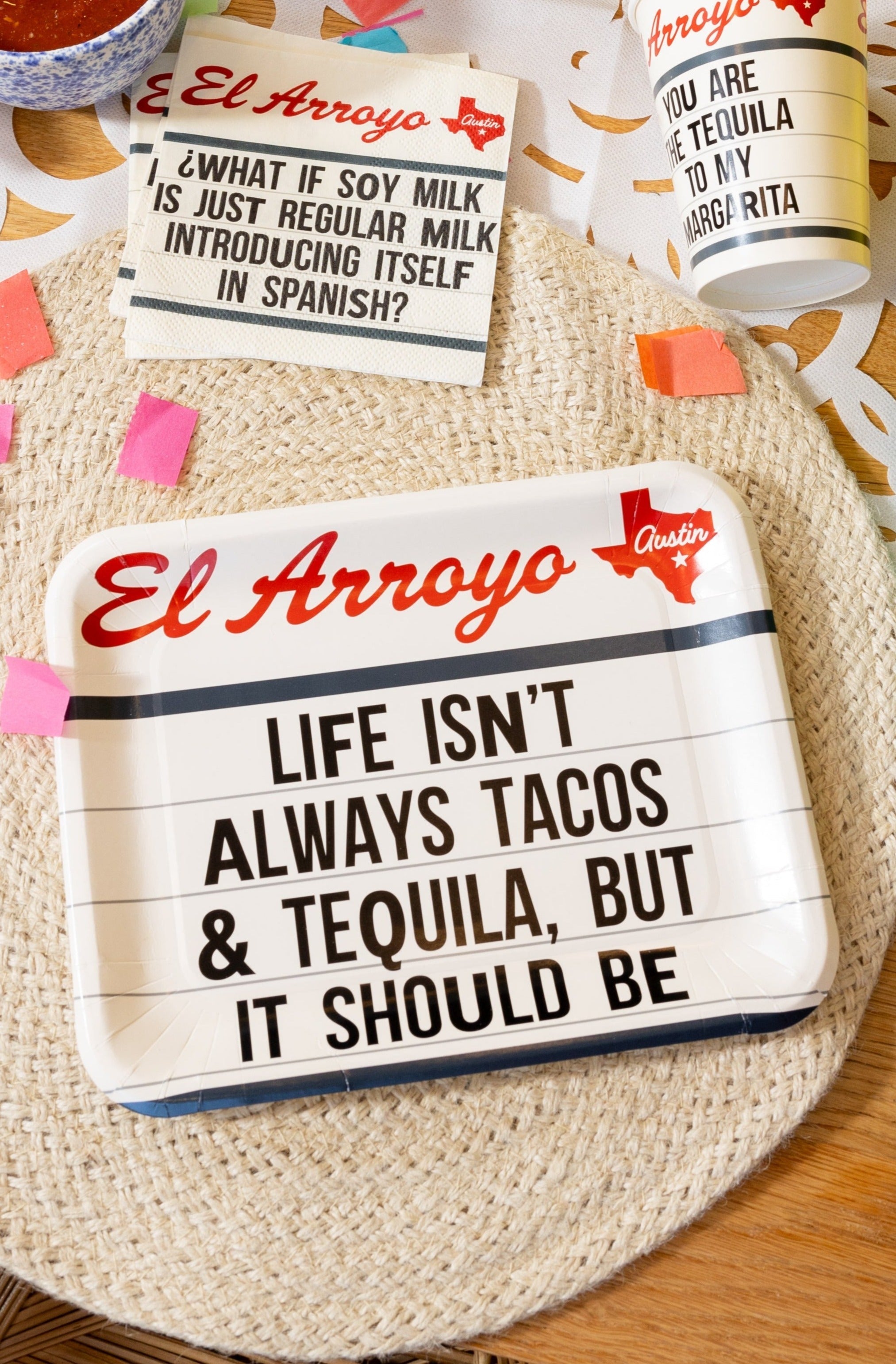 Party Plates (Pack of 12) - Tacos & Tequila